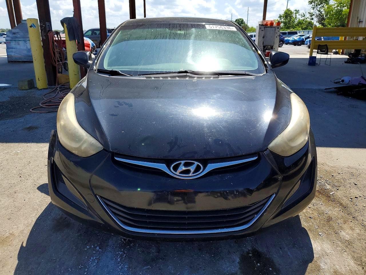 2014 Hyundai Elantra Se Black vin: KMHDH4AE7EU208755