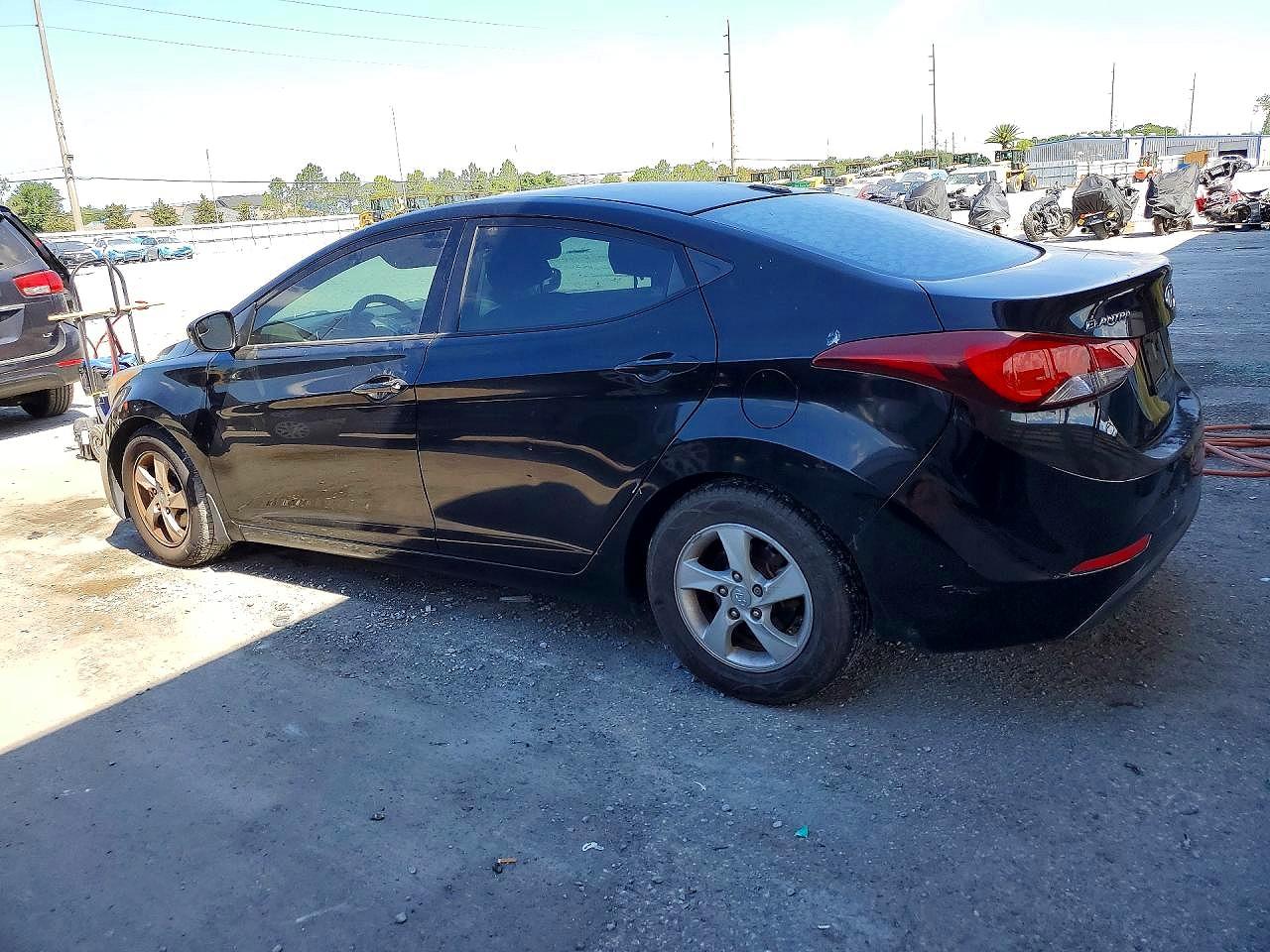 2014 Hyundai Elantra Se Black vin: KMHDH4AE7EU208755