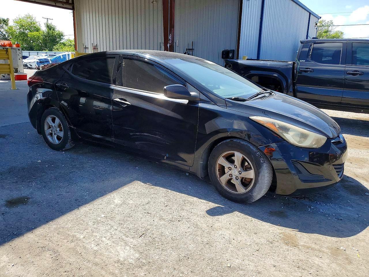 2014 Hyundai Elantra Se Black vin: KMHDH4AE7EU208755