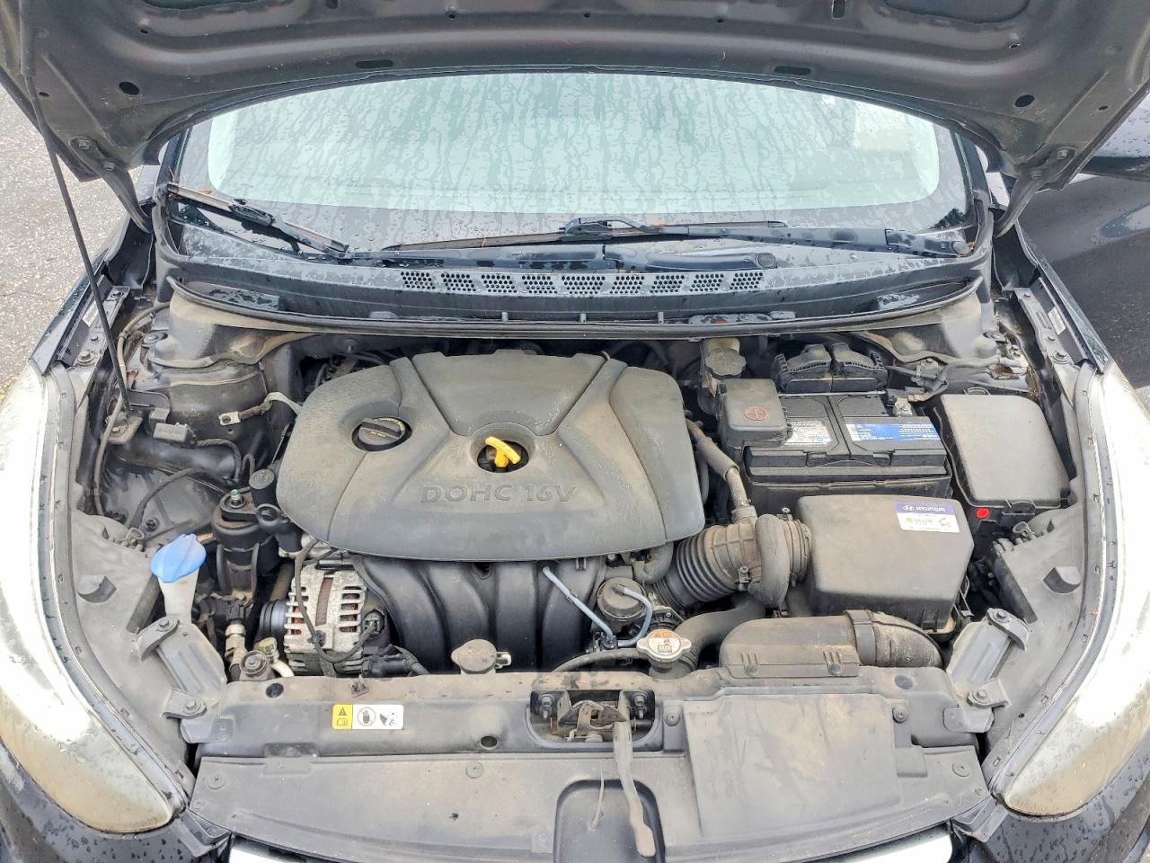 2015 Hyundai Elantra Se Black vin: KMHDH4AE7FU227713