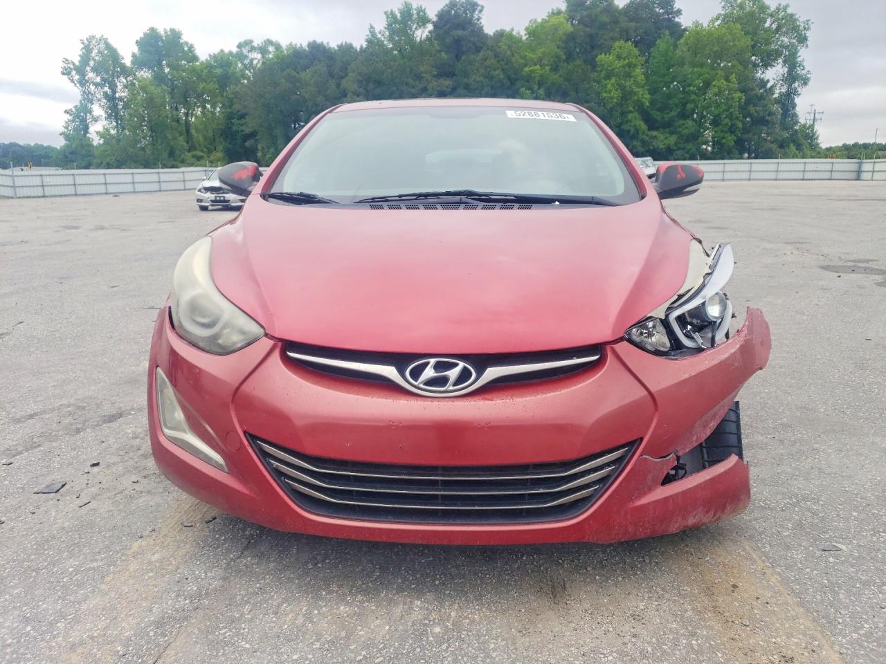 2015 Hyundai Elantra Limited Burgundy vin: KMHDH4AE7FU237691
