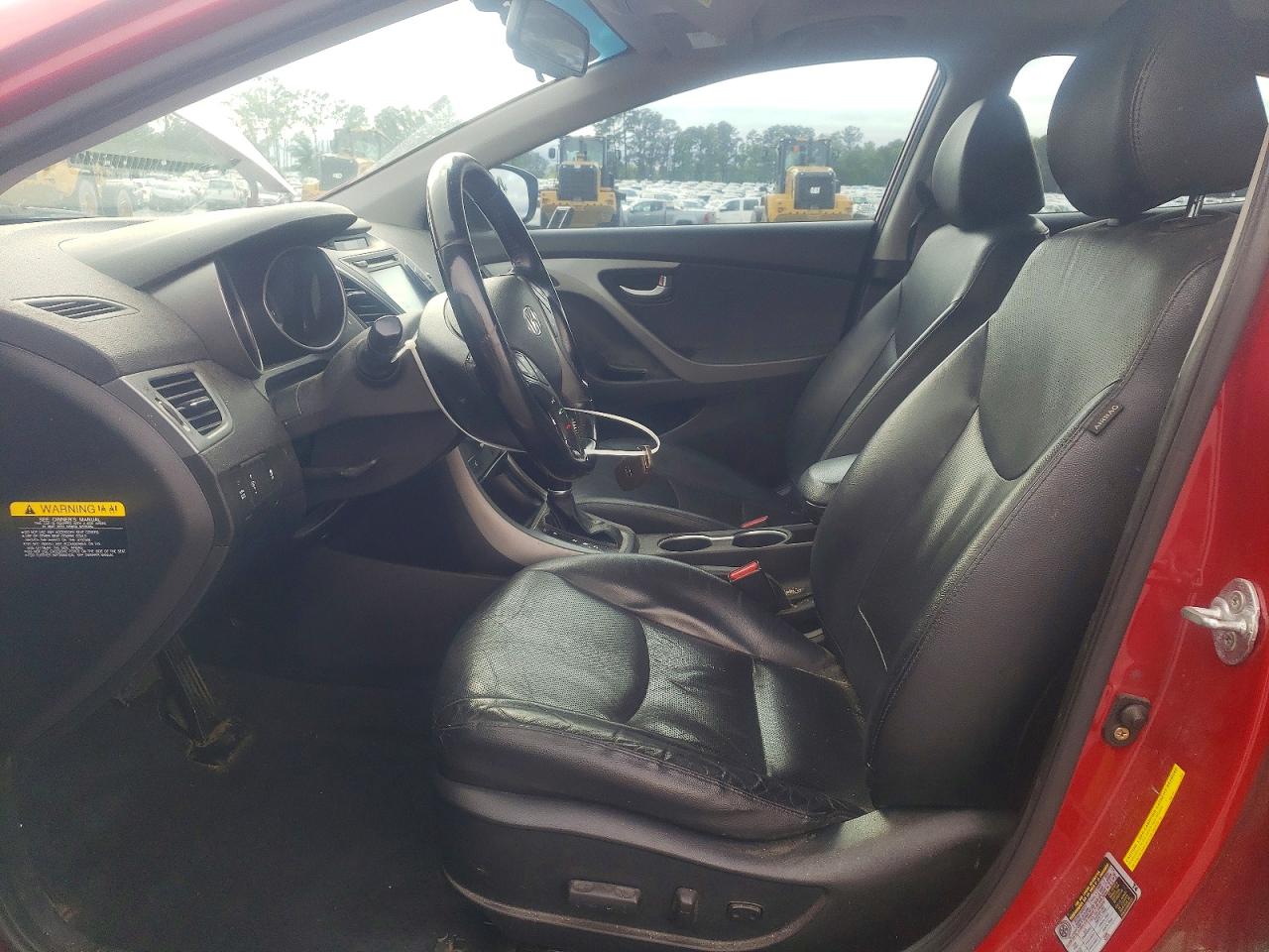 2015 Hyundai Elantra Limited Burgundy vin: KMHDH4AE7FU237691