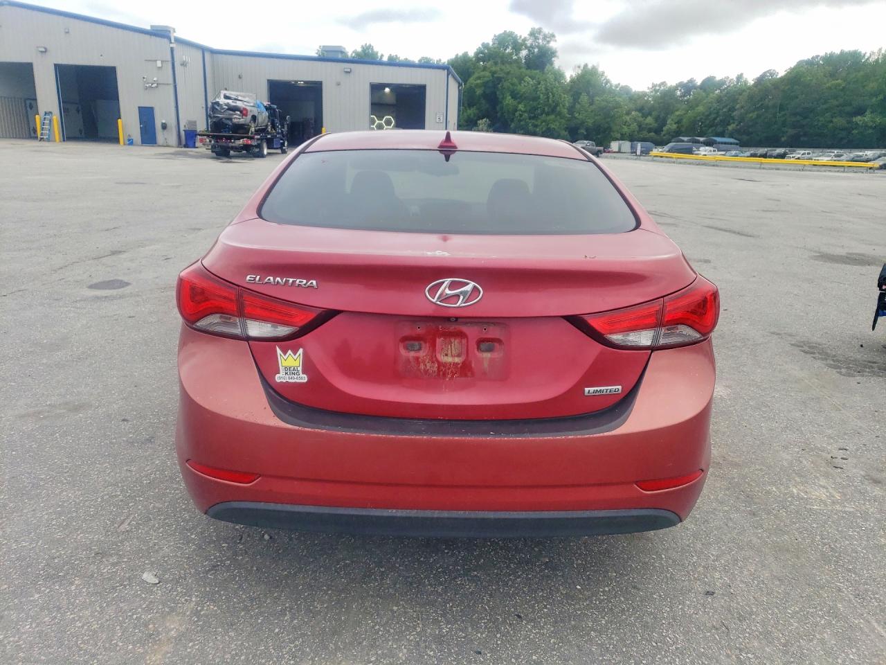 2015 Hyundai Elantra Limited Burgundy vin: KMHDH4AE7FU237691