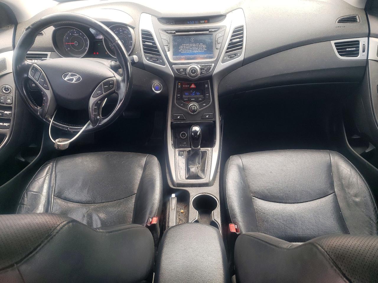 2015 Hyundai Elantra Limited Burgundy vin: KMHDH4AE7FU237691