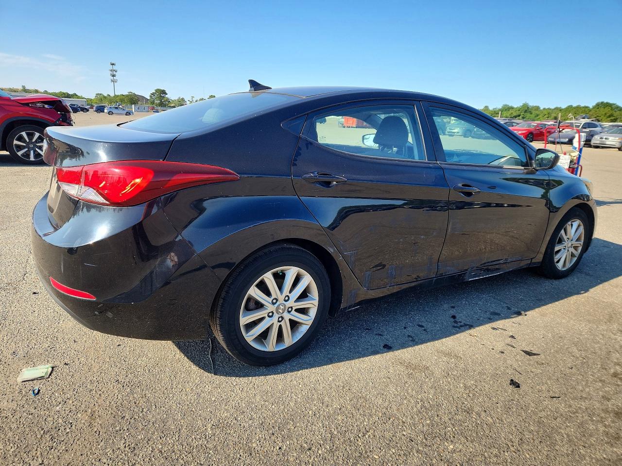 2015 Hyundai Elantra Se Black vin: KMHDH4AE7FU261392
