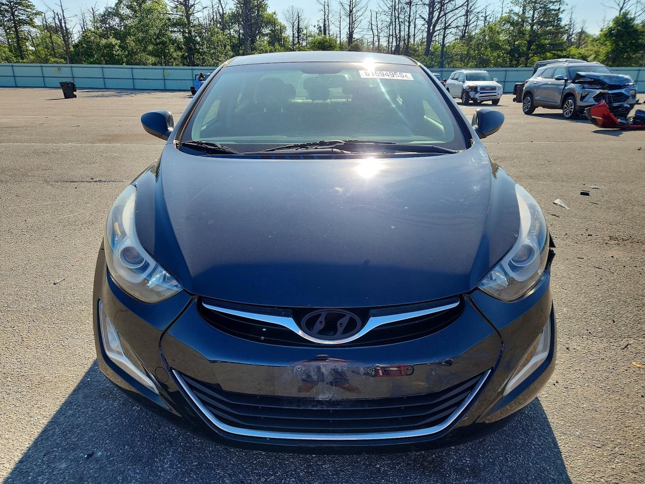 2015 Hyundai Elantra Se Black vin: KMHDH4AE7FU261392