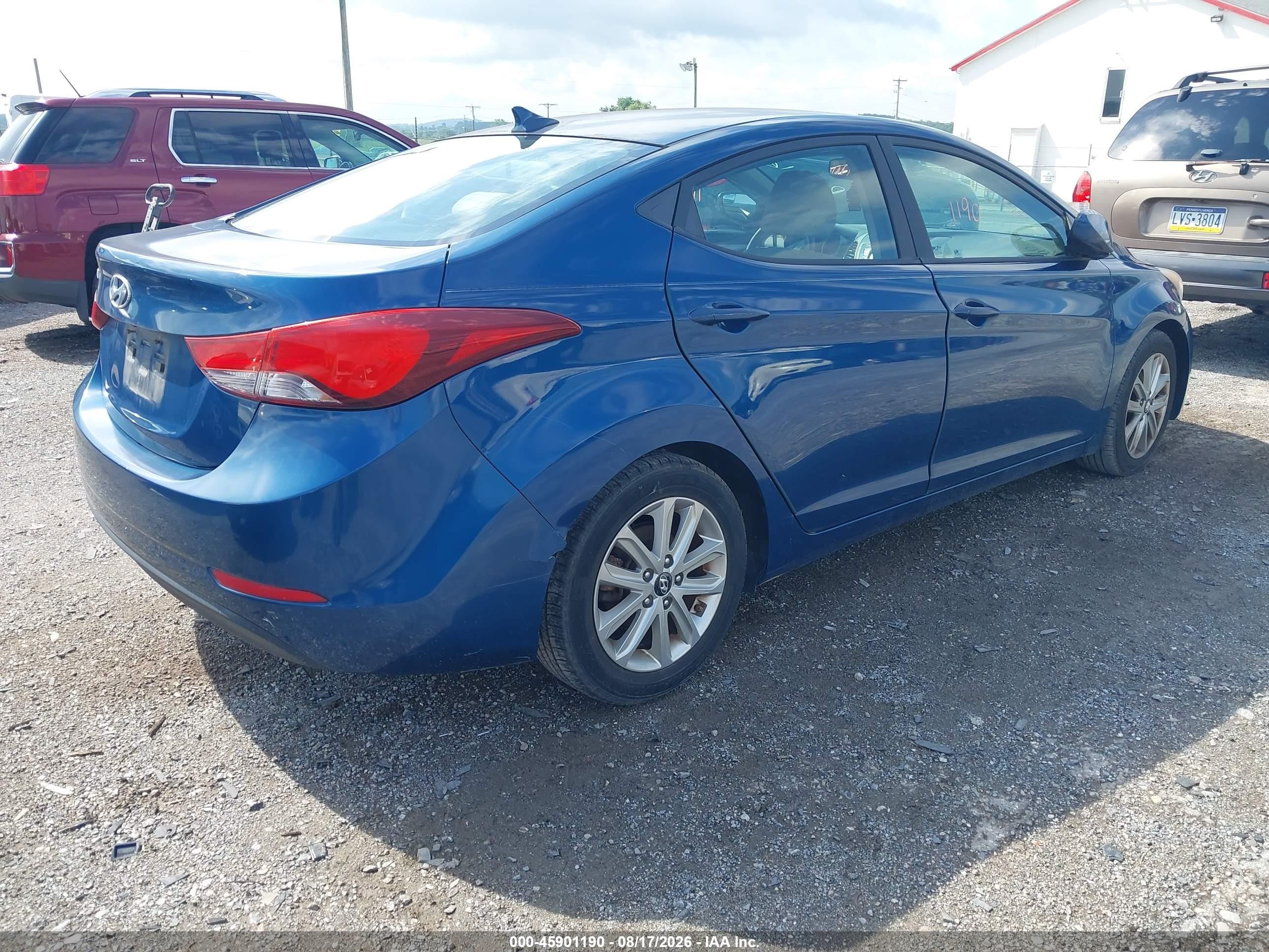 2015 Hyundai Elantra Se Синий vin: KMHDH4AE7FU298488