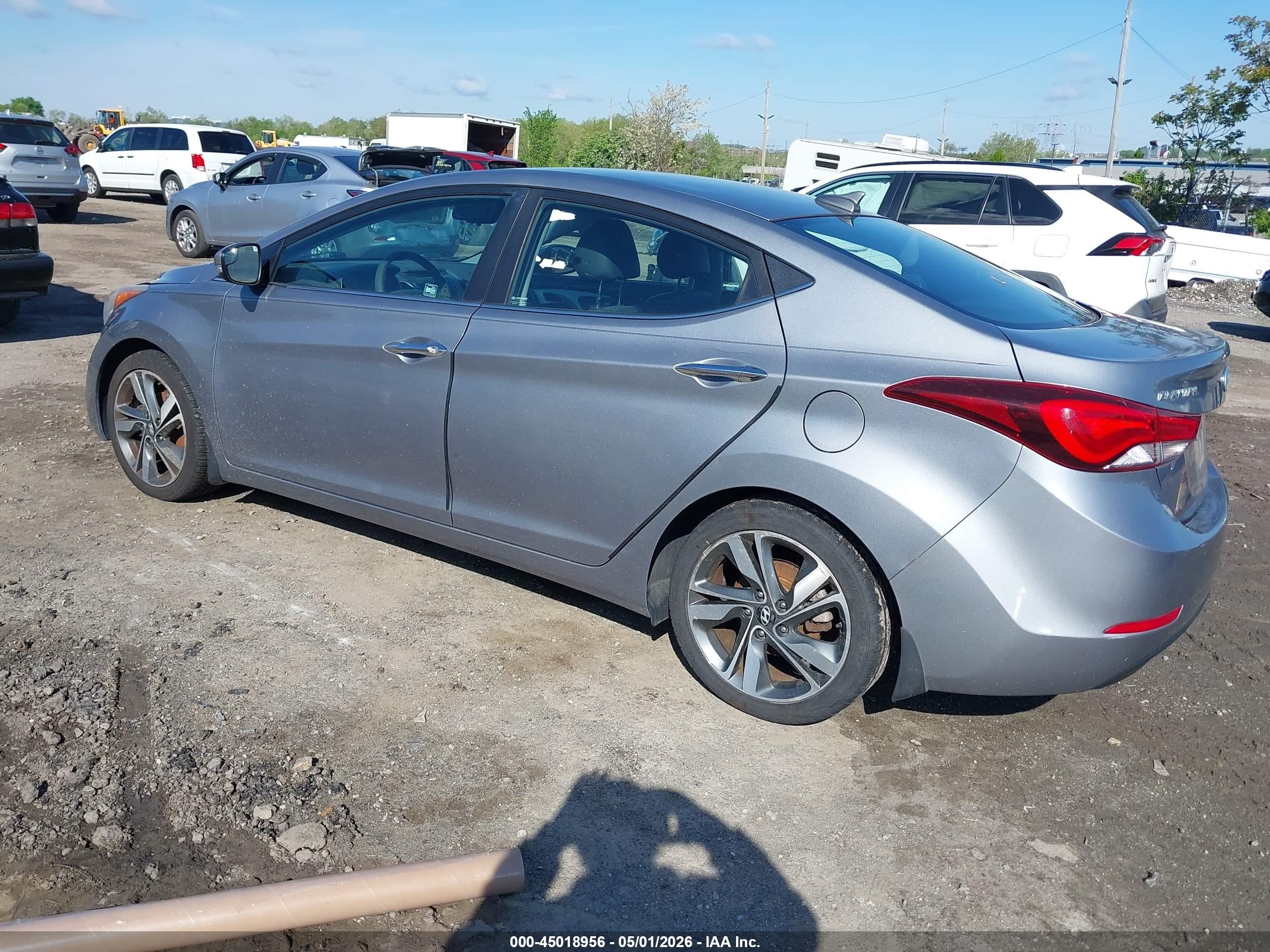 2015 Hyundai Elantra Limited Silver vin: KMHDH4AE7FU301437