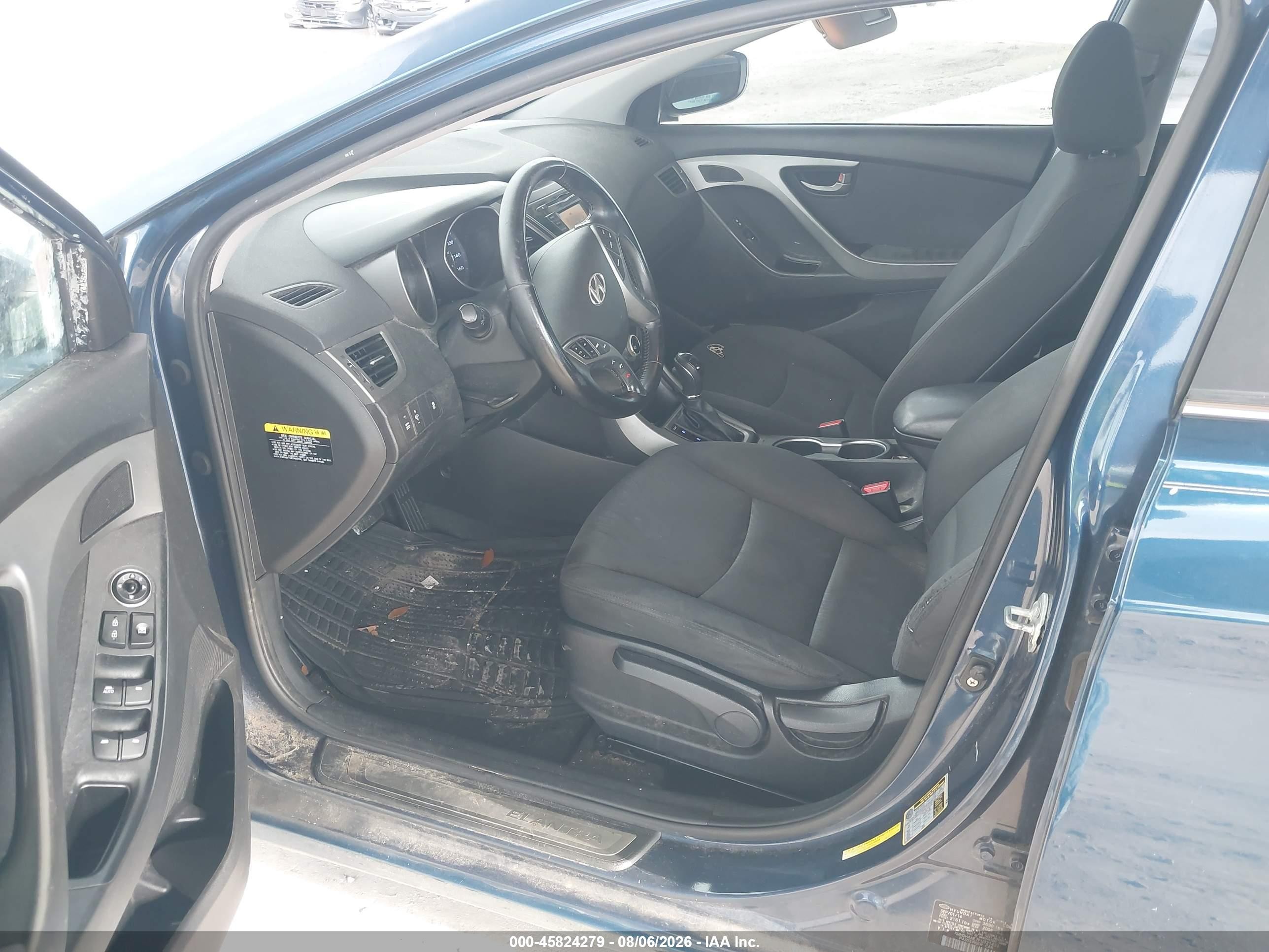 2015 Hyundai Elantra Se Синий vin: KMHDH4AE7FU321431