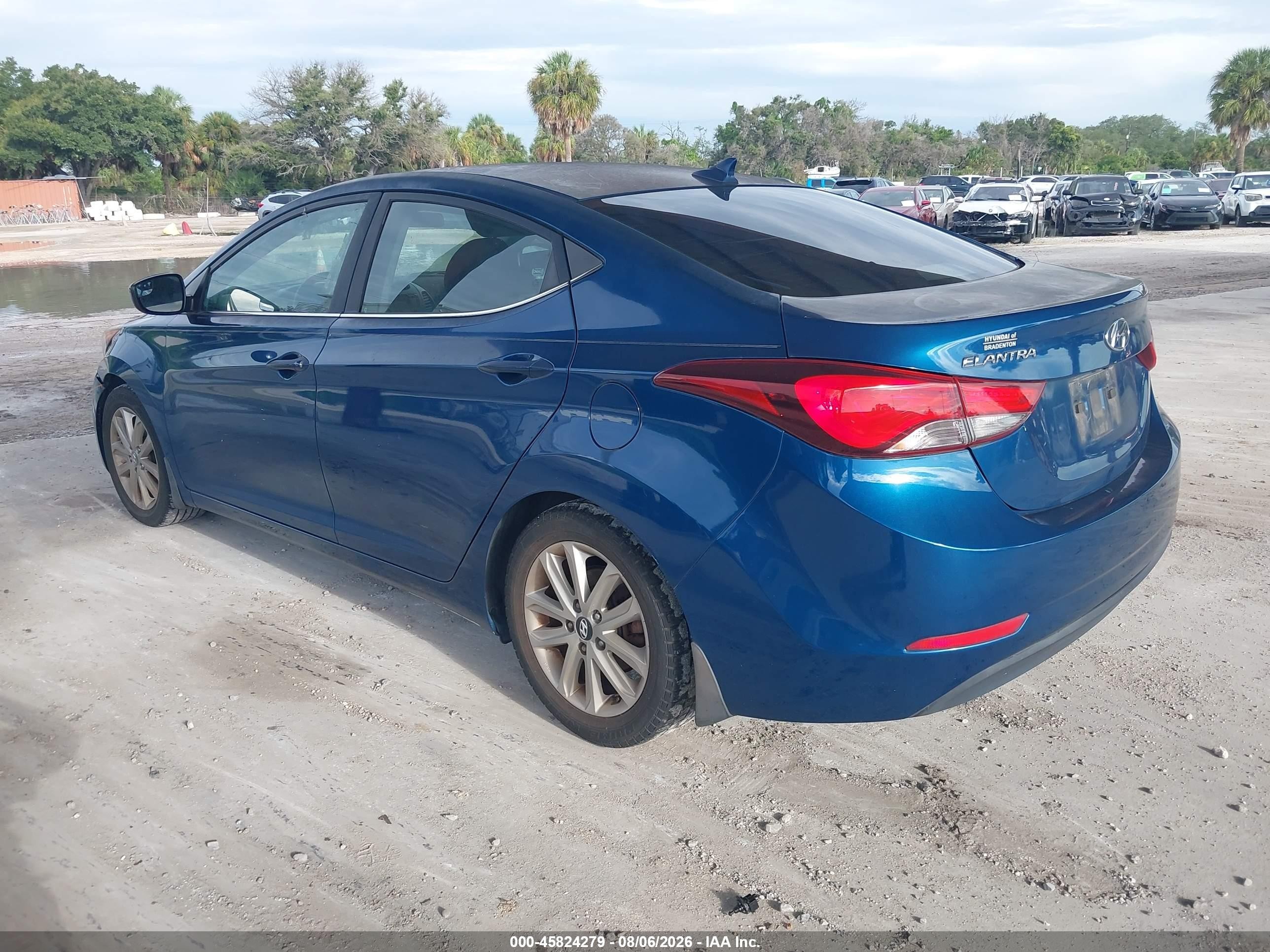 2015 Hyundai Elantra Se Синий vin: KMHDH4AE7FU321431