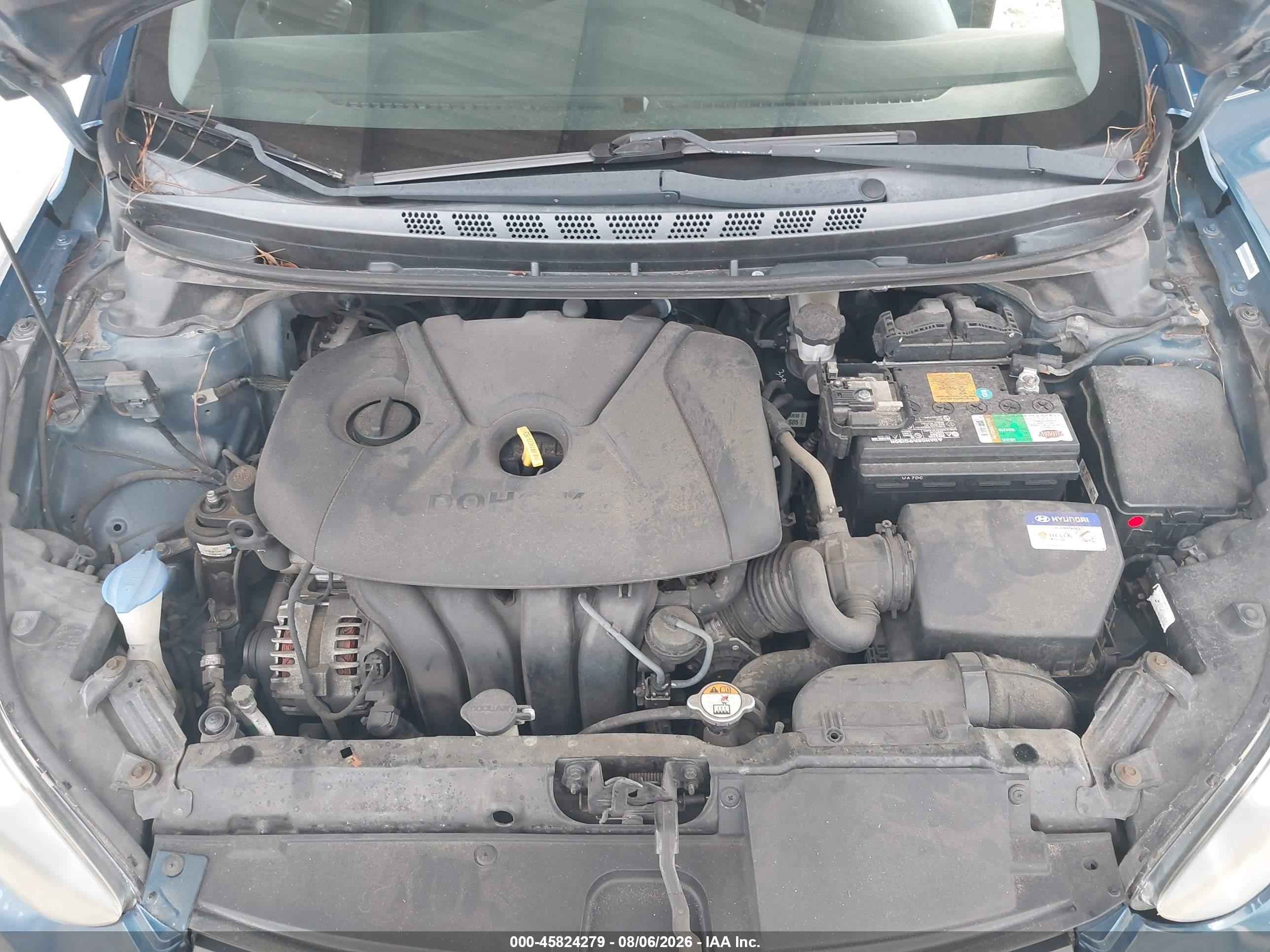2015 Hyundai Elantra Se Синий vin: KMHDH4AE7FU321431