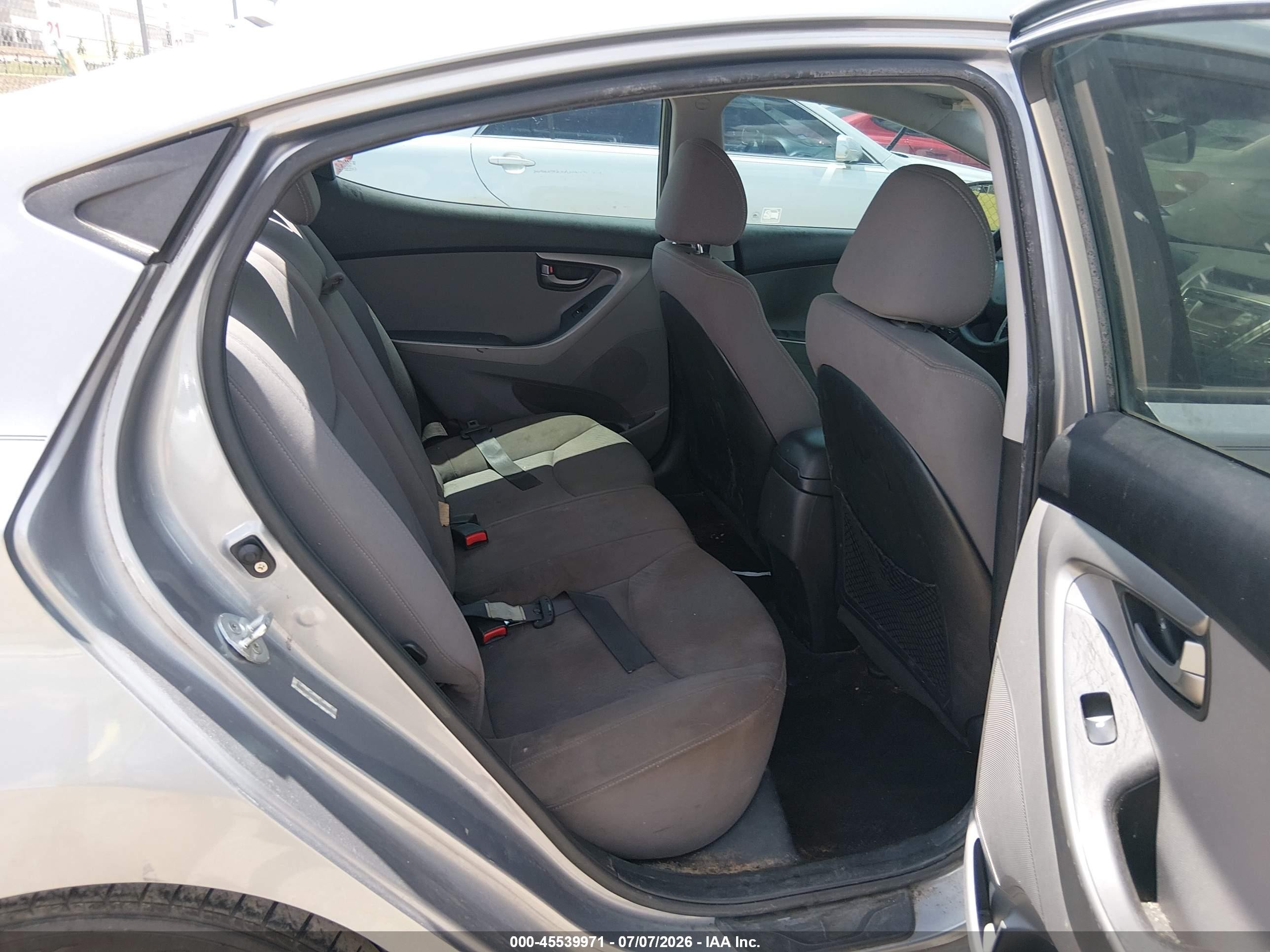 2015 Hyundai Elantra Se Gray vin: KMHDH4AE7FU326564