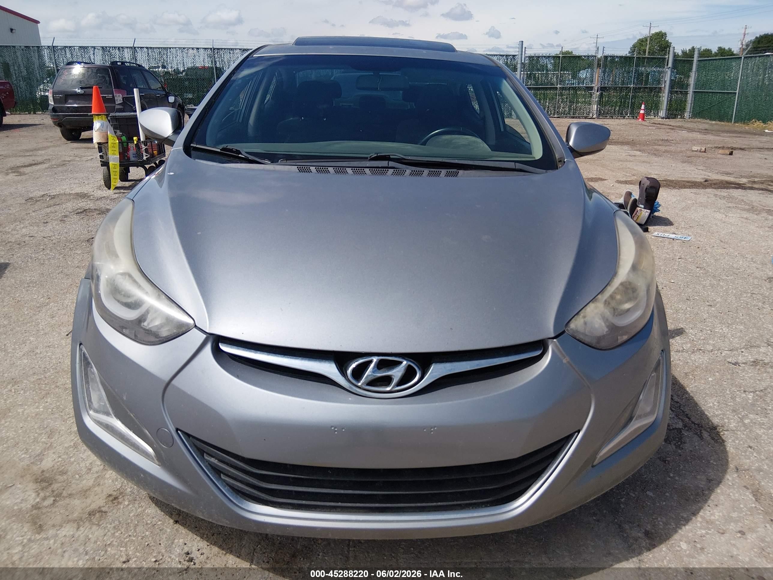 2015 Hyundai Elantra Se Gray vin: KMHDH4AE7FU345261