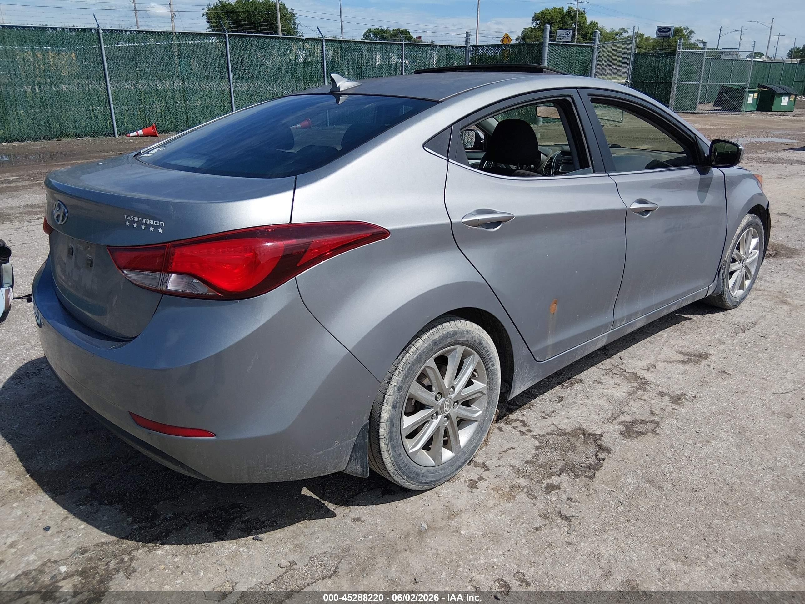 2015 Hyundai Elantra Se Gray vin: KMHDH4AE7FU345261