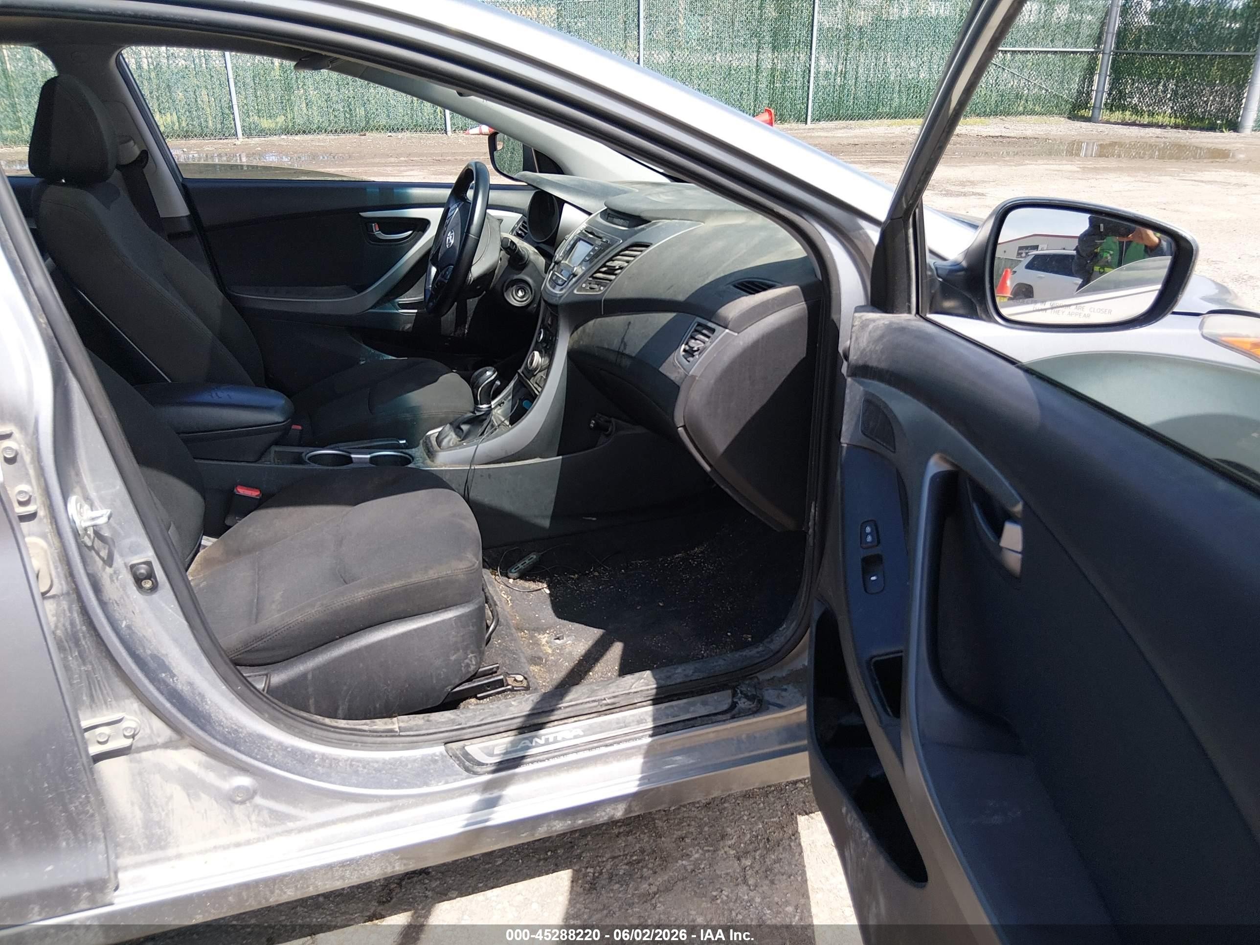 2015 Hyundai Elantra Se Gray vin: KMHDH4AE7FU345261