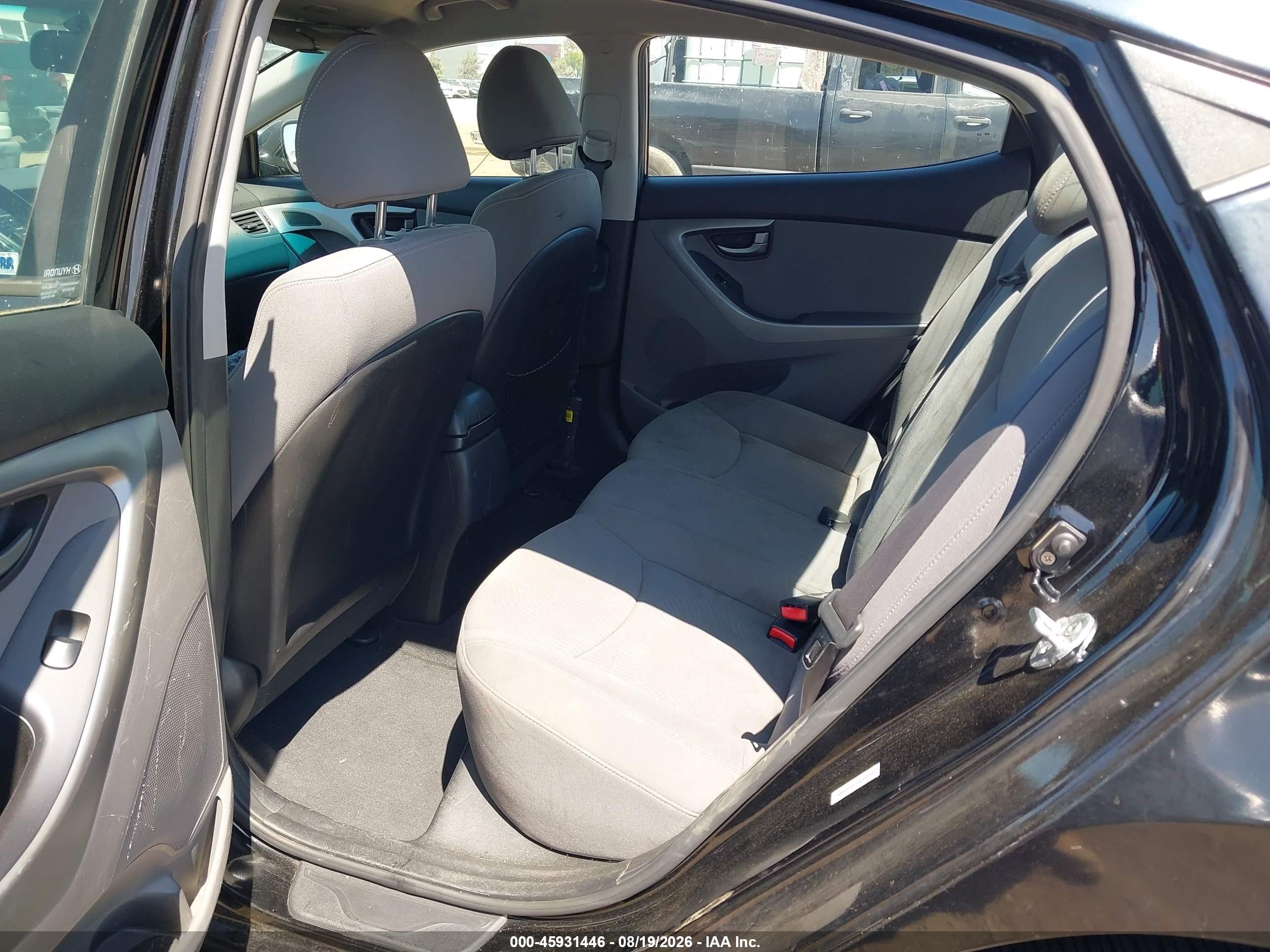 2015 Hyundai Elantra Se Black vin: KMHDH4AE7FU352730