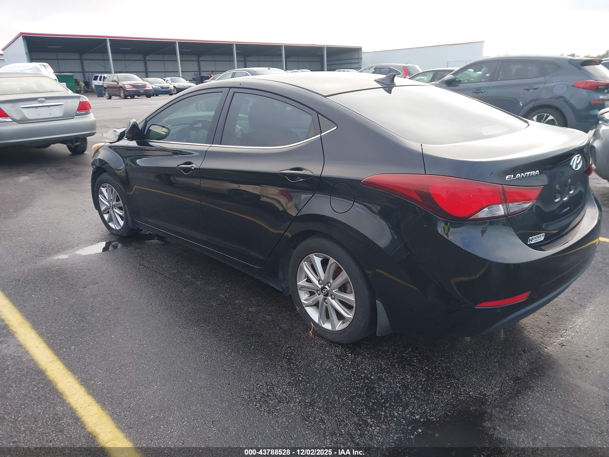 2015 Hyundai Elantra Se Black vin: KMHDH4AE7FU355465