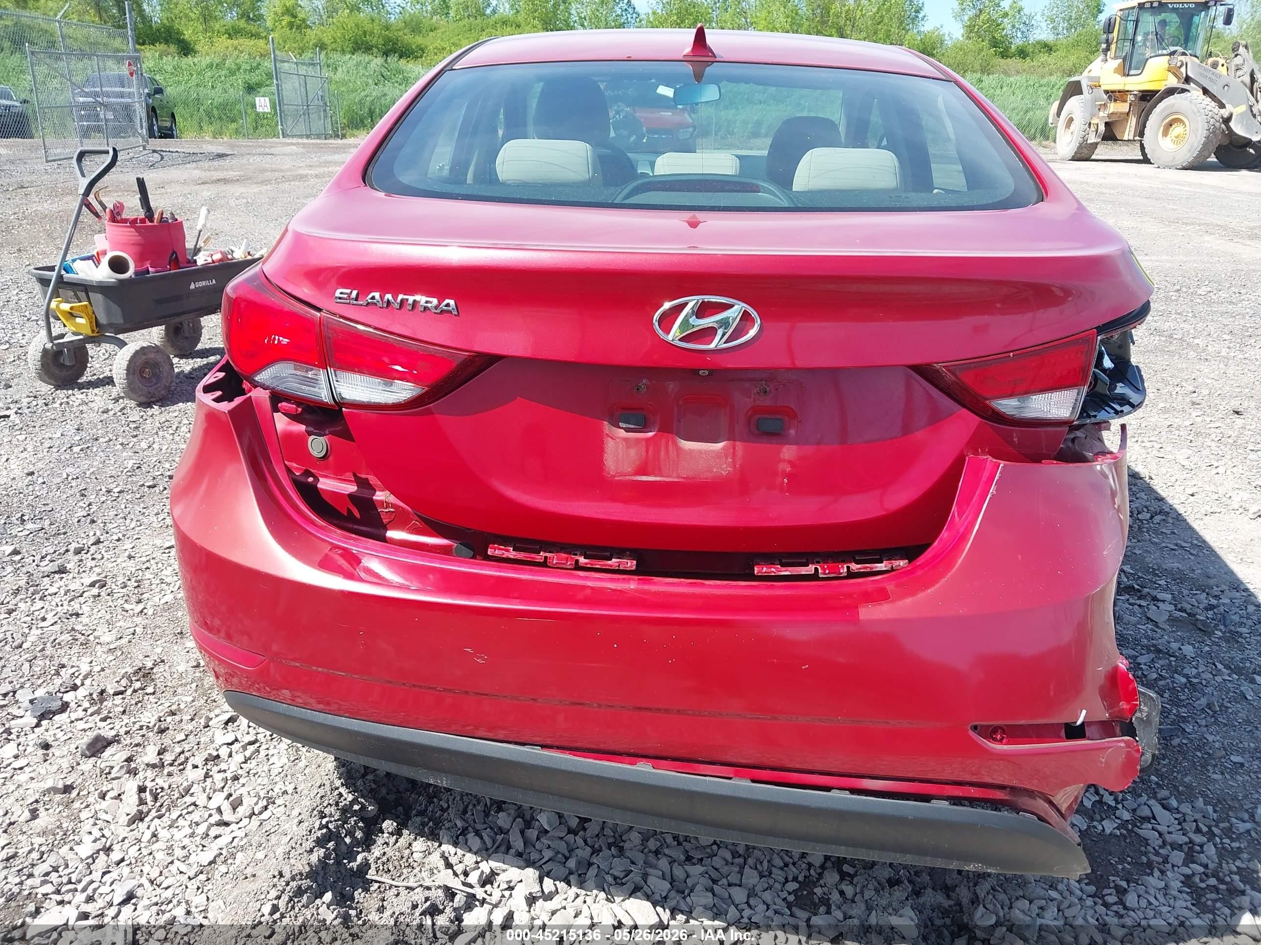 2015 Hyundai Elantra Se Red vin: KMHDH4AE7FU357605