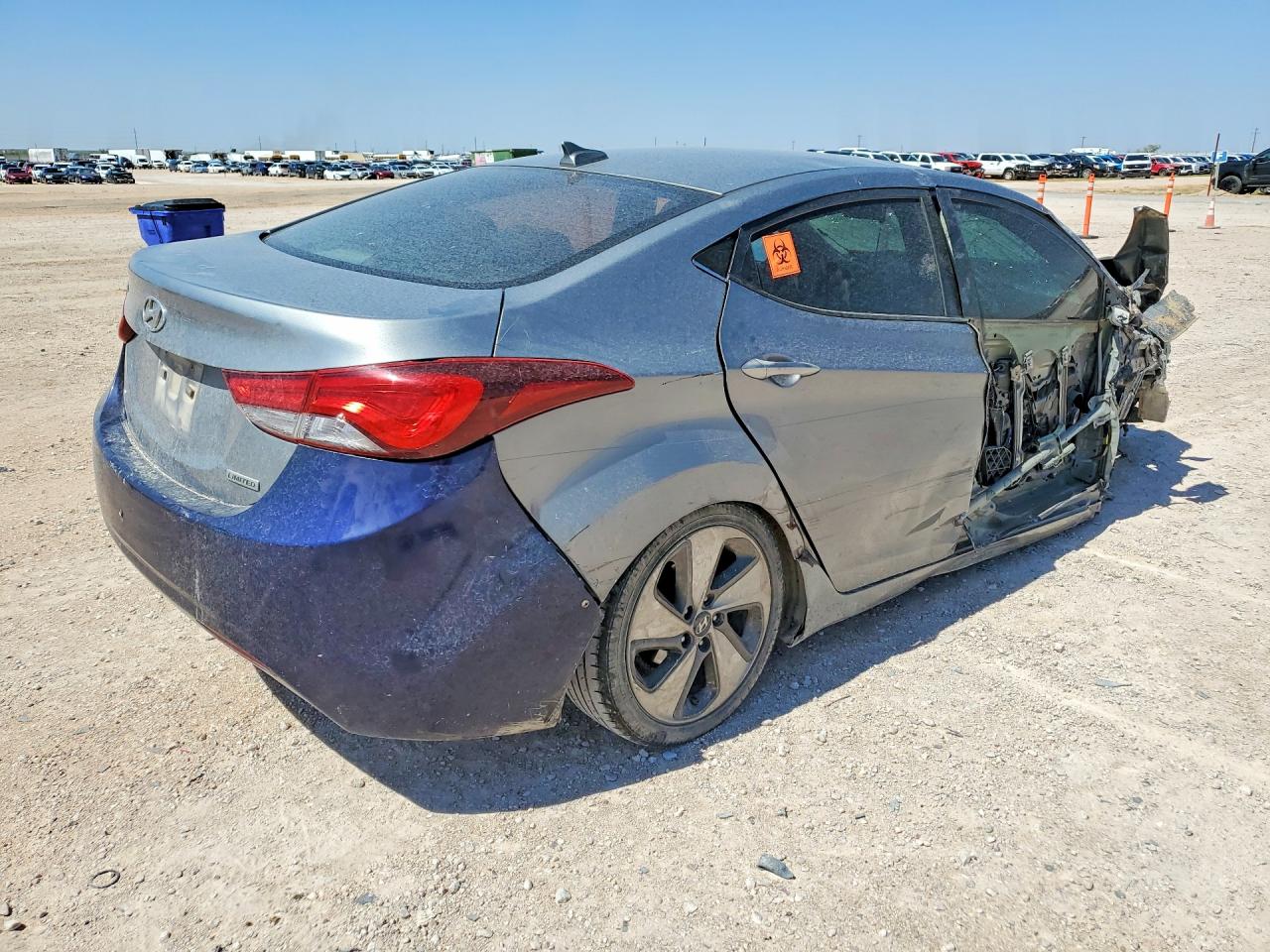 2015 Hyundai Elantra Limited Blue vin: KMHDH4AE7FU363128