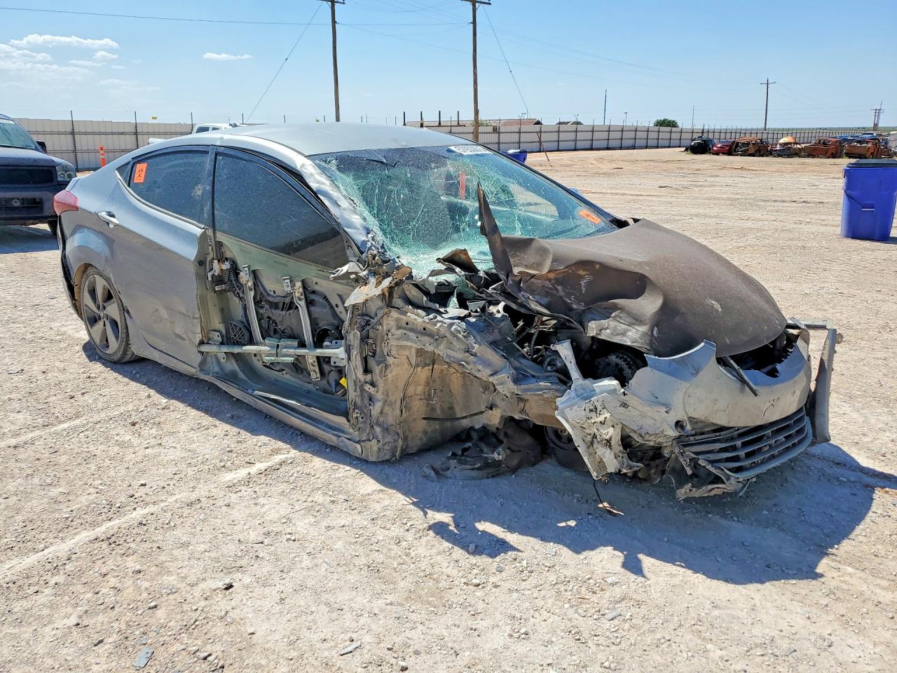 2015 Hyundai Elantra Limited Blue vin: KMHDH4AE7FU363128