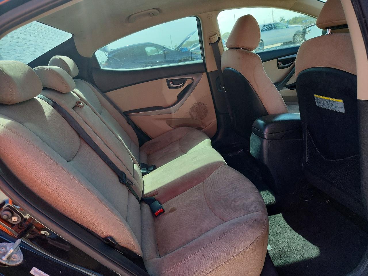 2015 Hyundai Elantra Se Черный vin: KMHDH4AE7FU382665