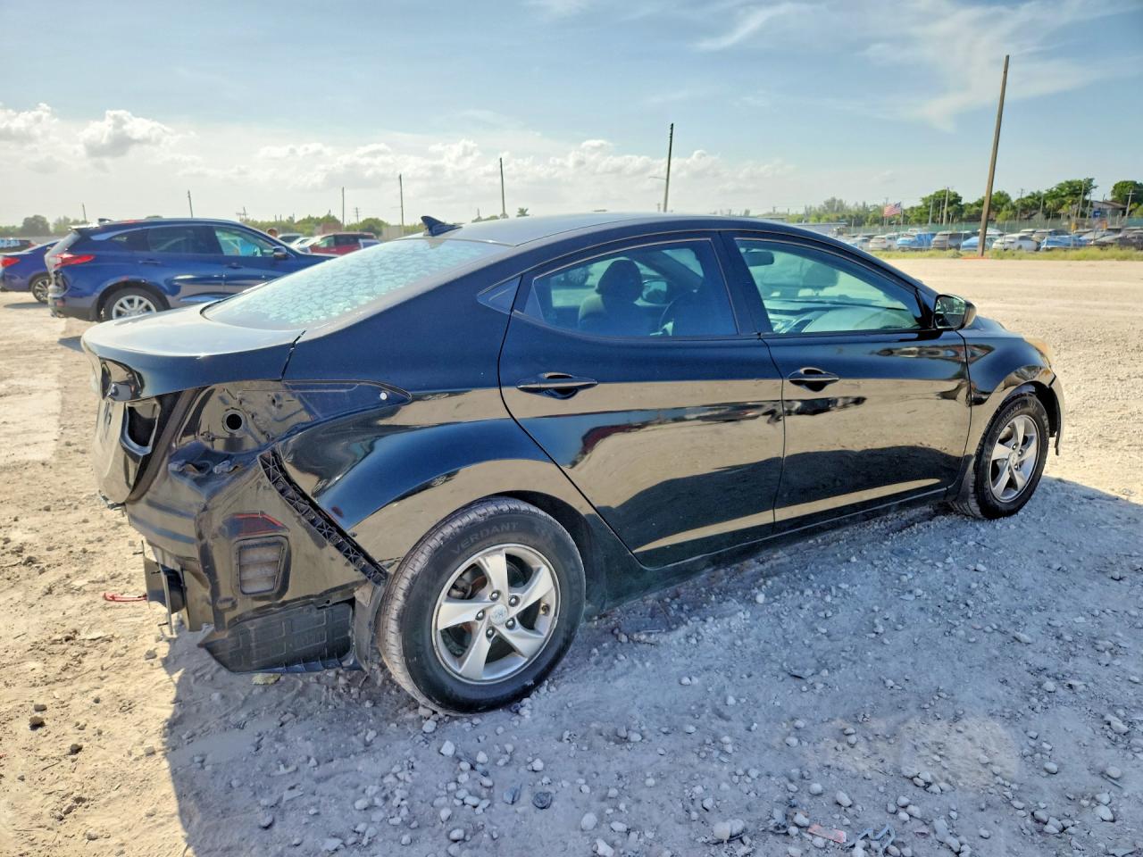 2015 Hyundai Elantra Se Черный vin: KMHDH4AE7FU382665