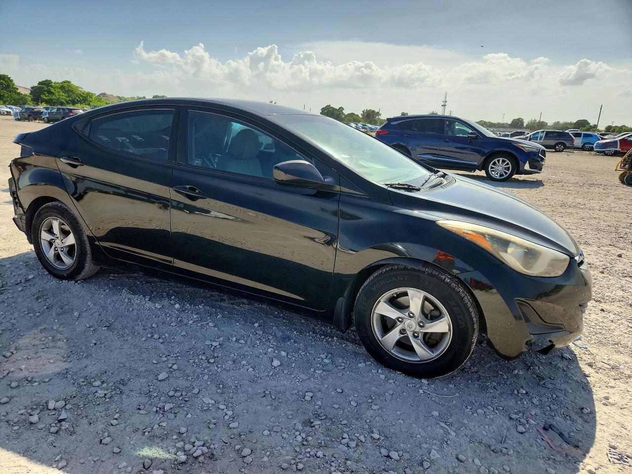 2015 Hyundai Elantra Se Черный vin: KMHDH4AE7FU382665
