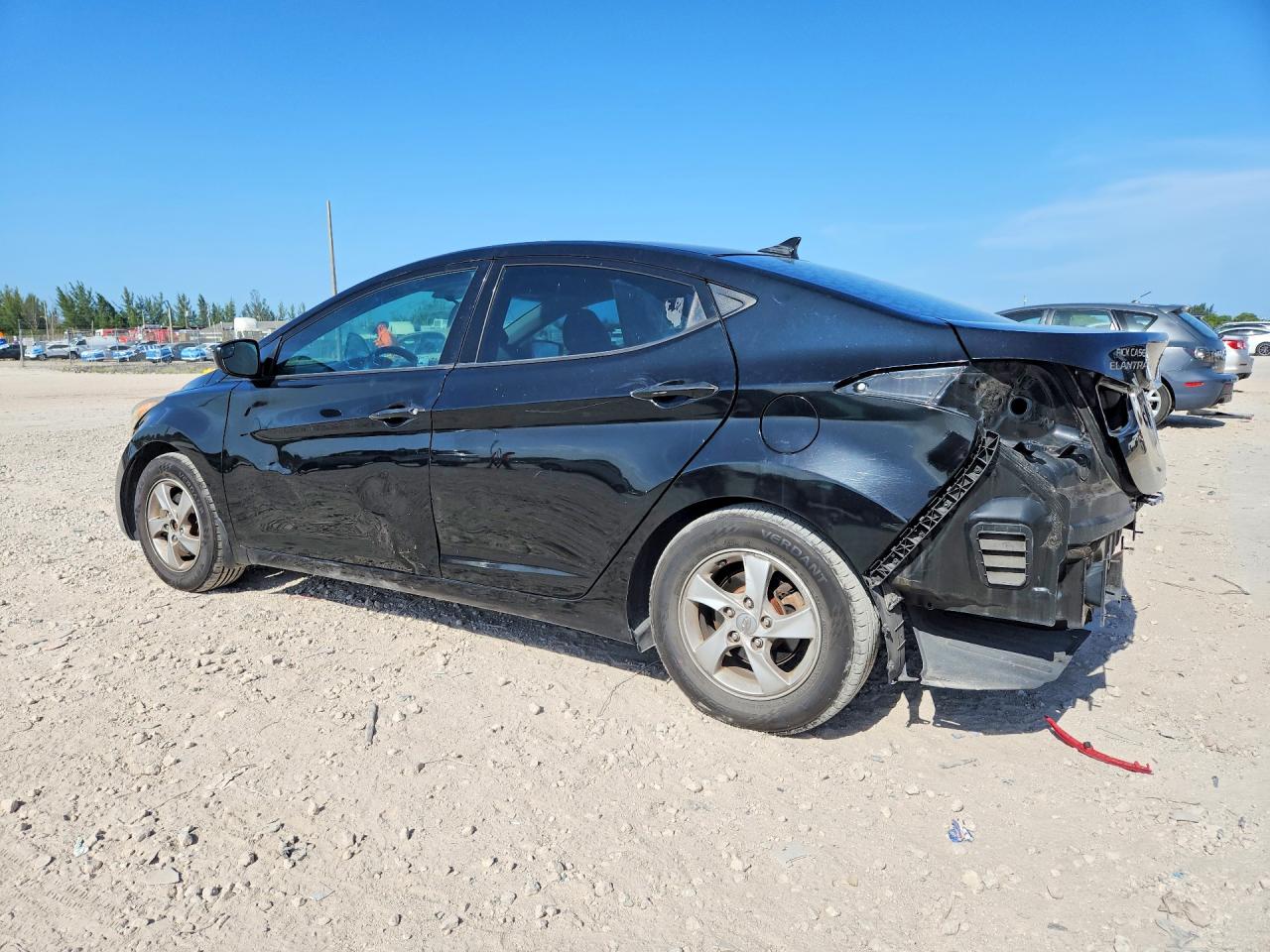 2015 Hyundai Elantra Se Черный vin: KMHDH4AE7FU382665