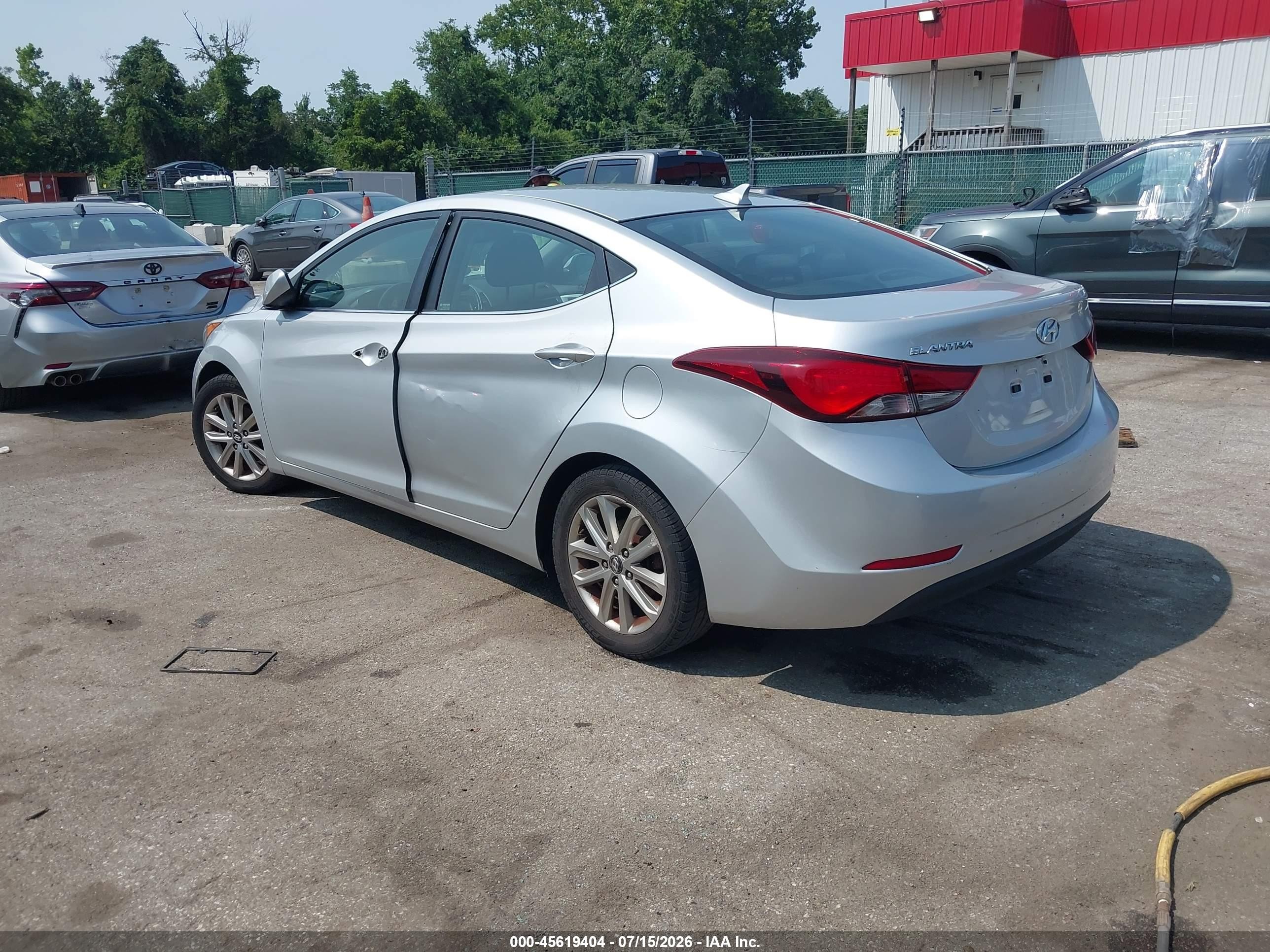 2015 Hyundai Elantra Se Silver vin: KMHDH4AE7FU393391