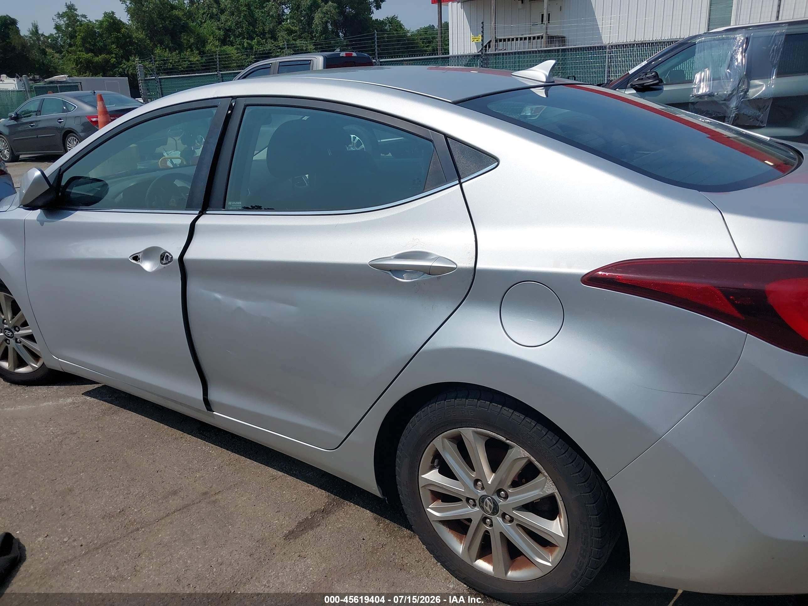 2015 Hyundai Elantra Se Silver vin: KMHDH4AE7FU393391