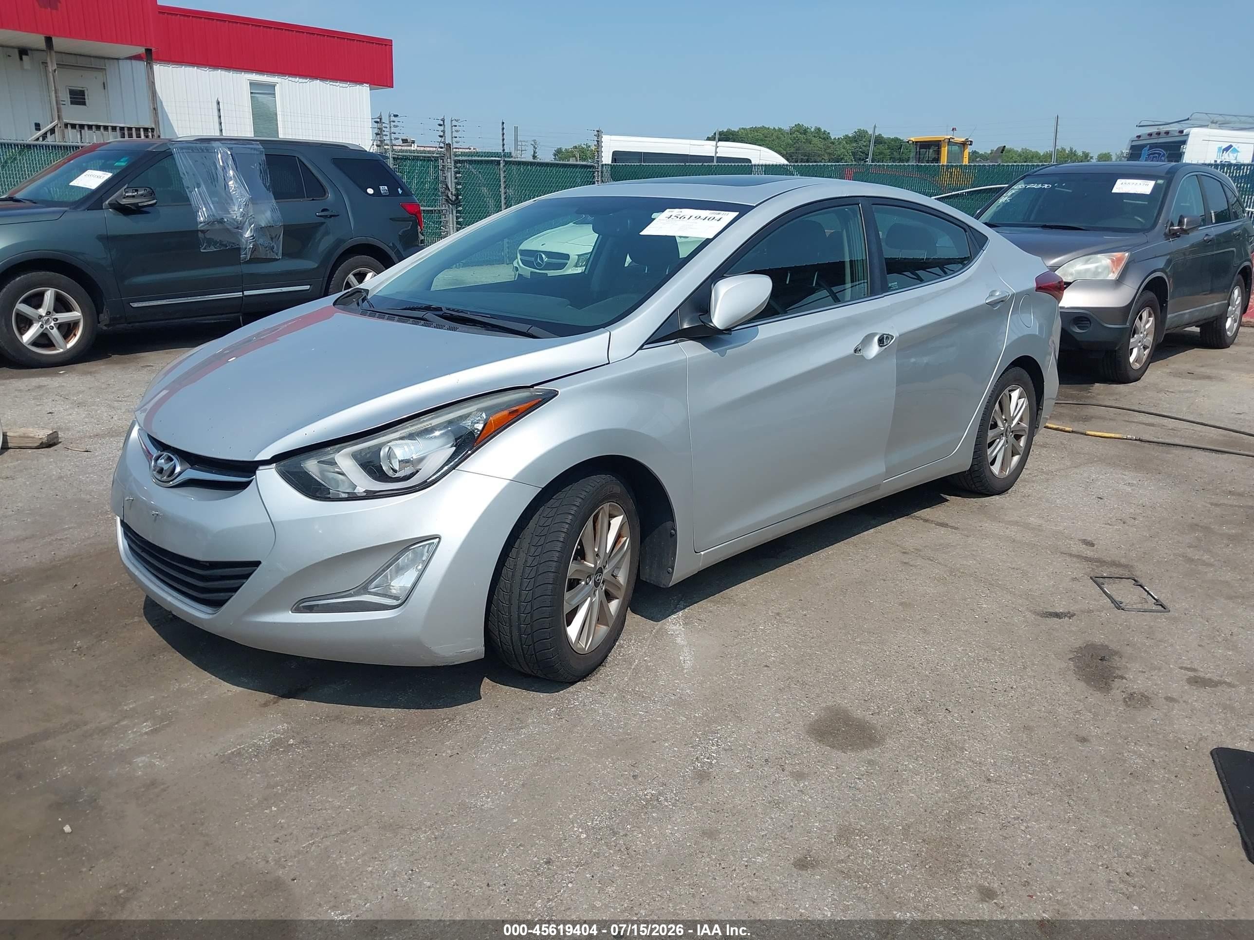 2015 Hyundai Elantra Se Silver vin: KMHDH4AE7FU393391