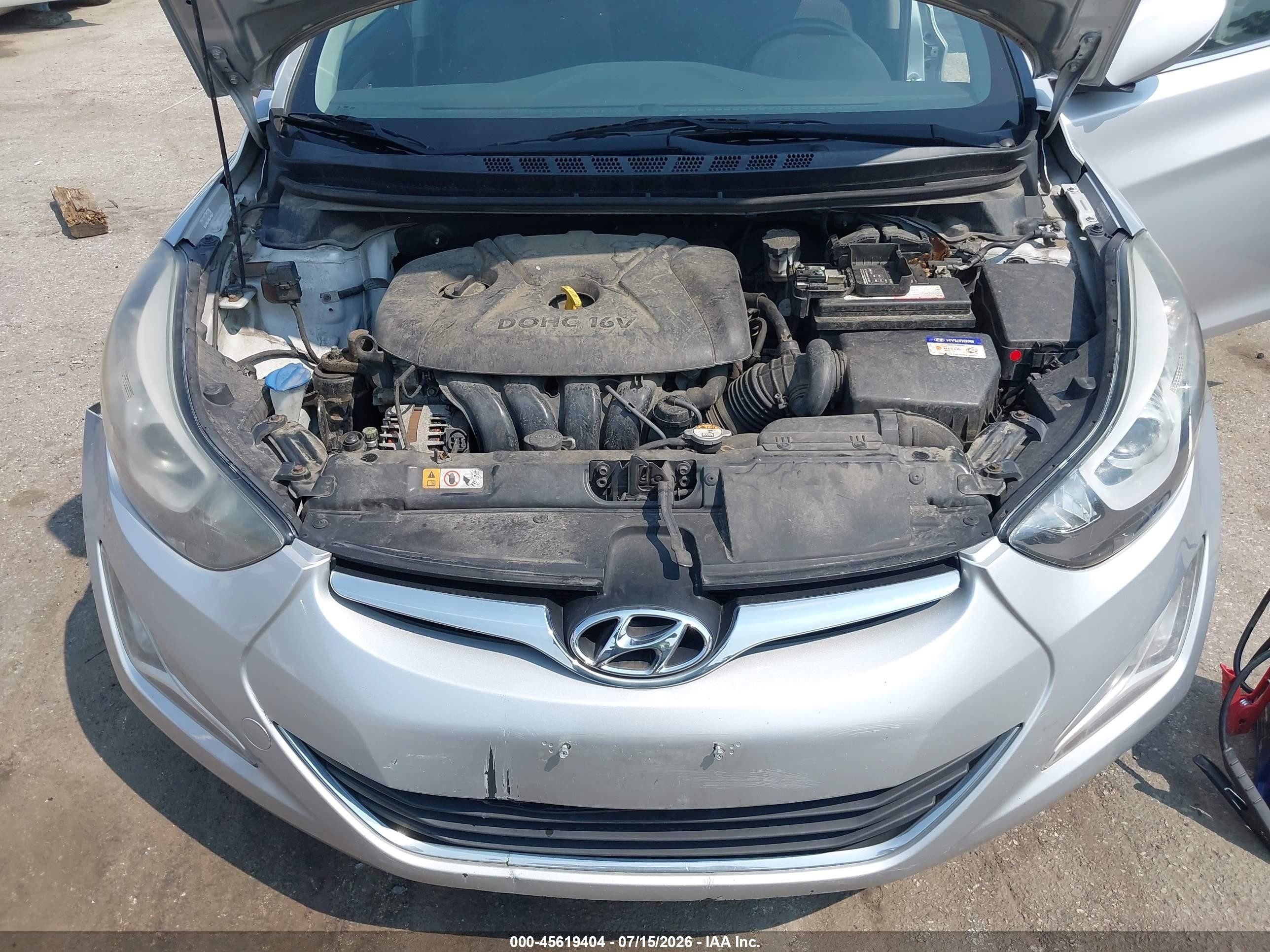 2015 Hyundai Elantra Se Silver vin: KMHDH4AE7FU393391