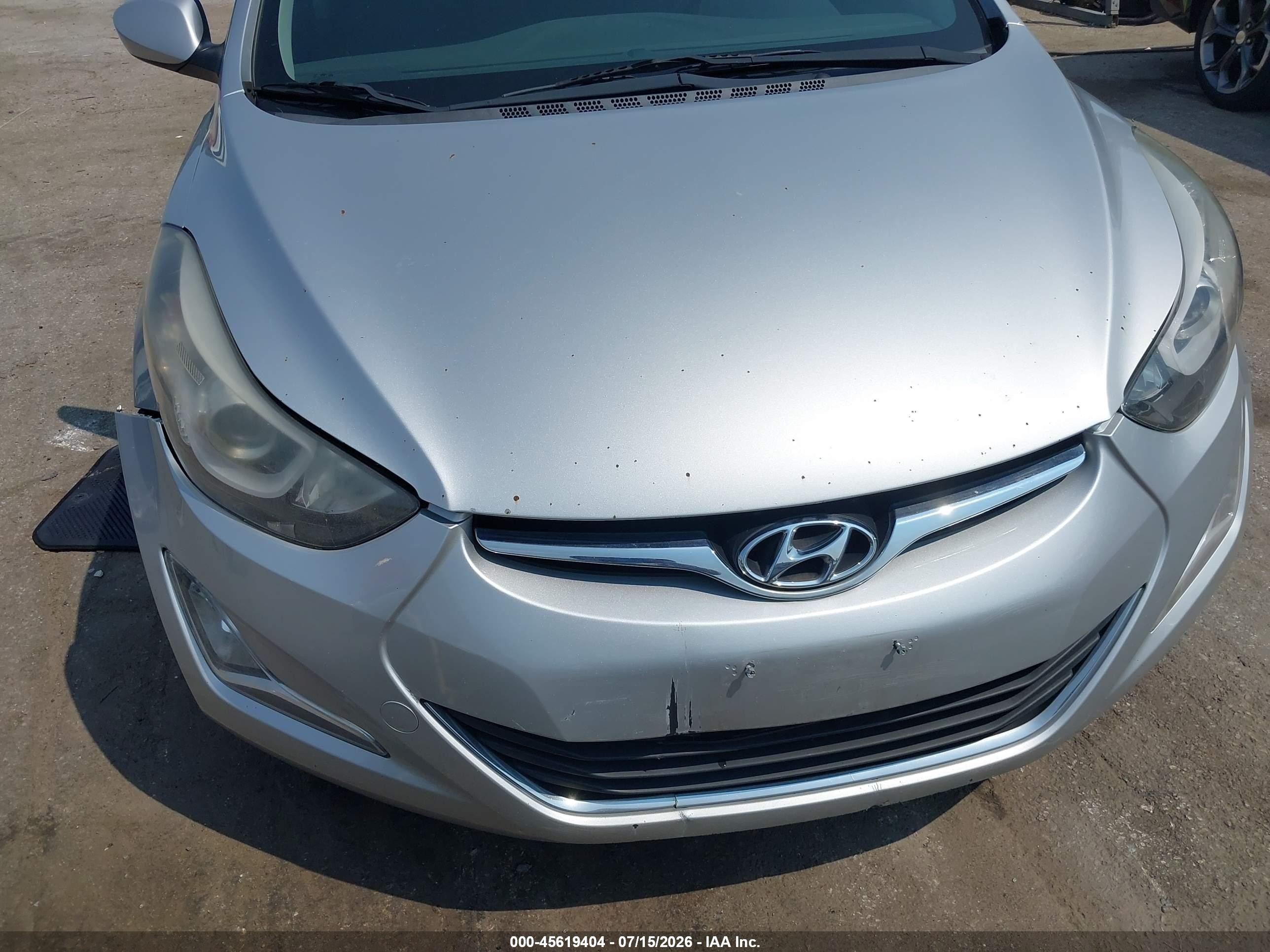 2015 Hyundai Elantra Se Silver vin: KMHDH4AE7FU393391