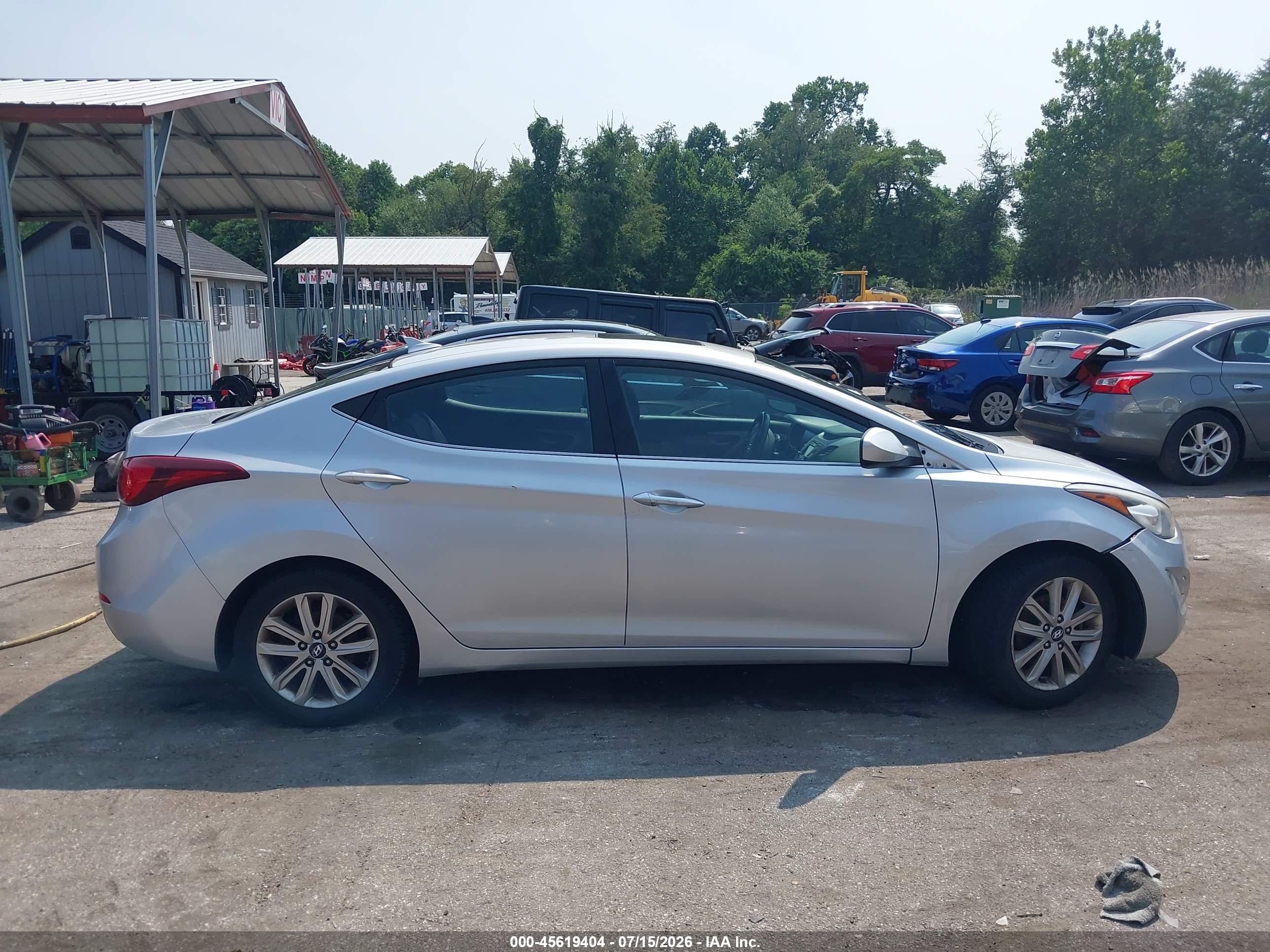 2015 Hyundai Elantra Se Silver vin: KMHDH4AE7FU393391