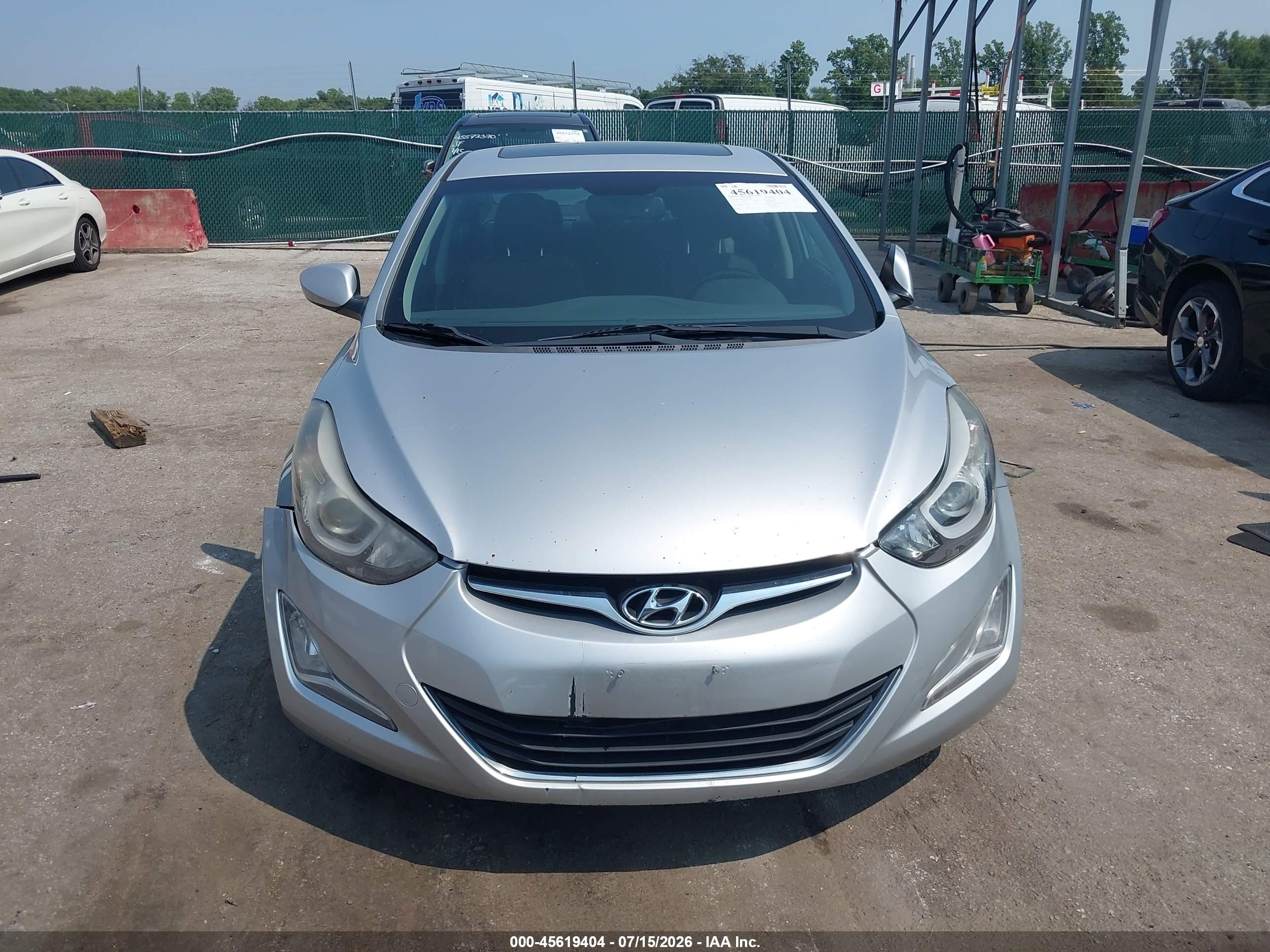 2015 Hyundai Elantra Se Silver vin: KMHDH4AE7FU393391