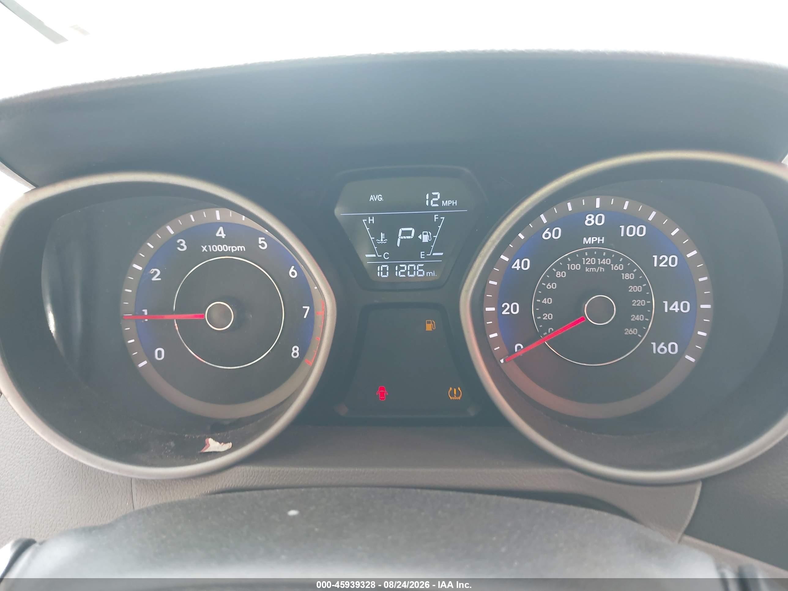 2015 Hyundai Elantra Se Red vin: KMHDH4AE7FU393875
