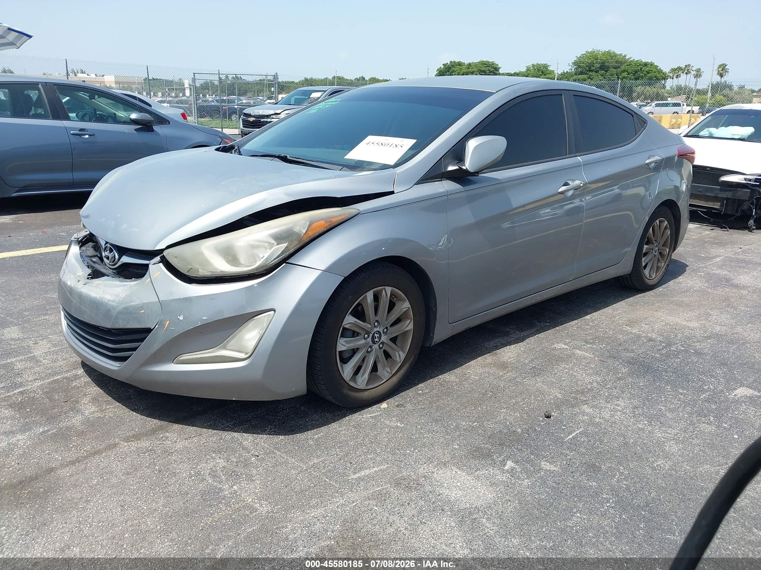 2015 Hyundai Elantra Se Silver vin: KMHDH4AE7FU419570