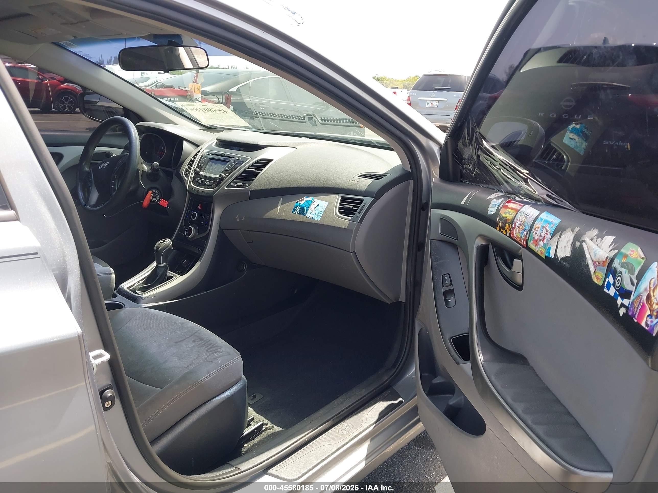 2015 Hyundai Elantra Se Silver vin: KMHDH4AE7FU419570