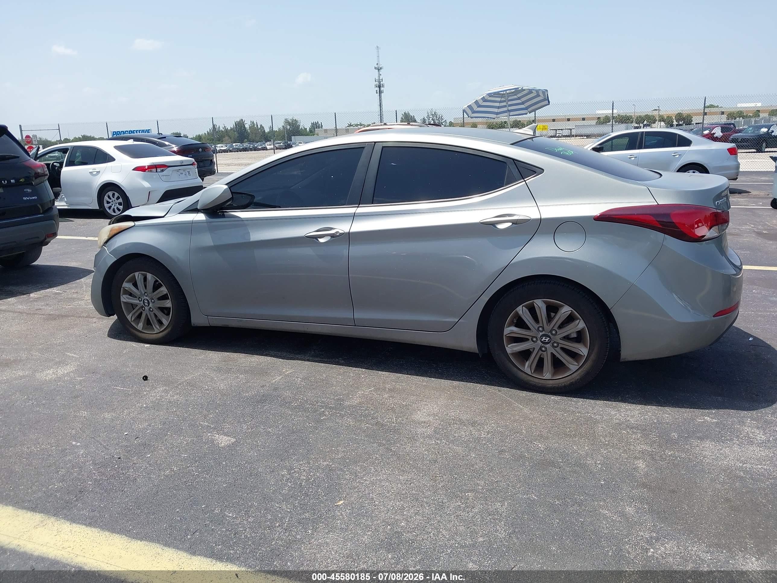 2015 Hyundai Elantra Se Silver vin: KMHDH4AE7FU419570