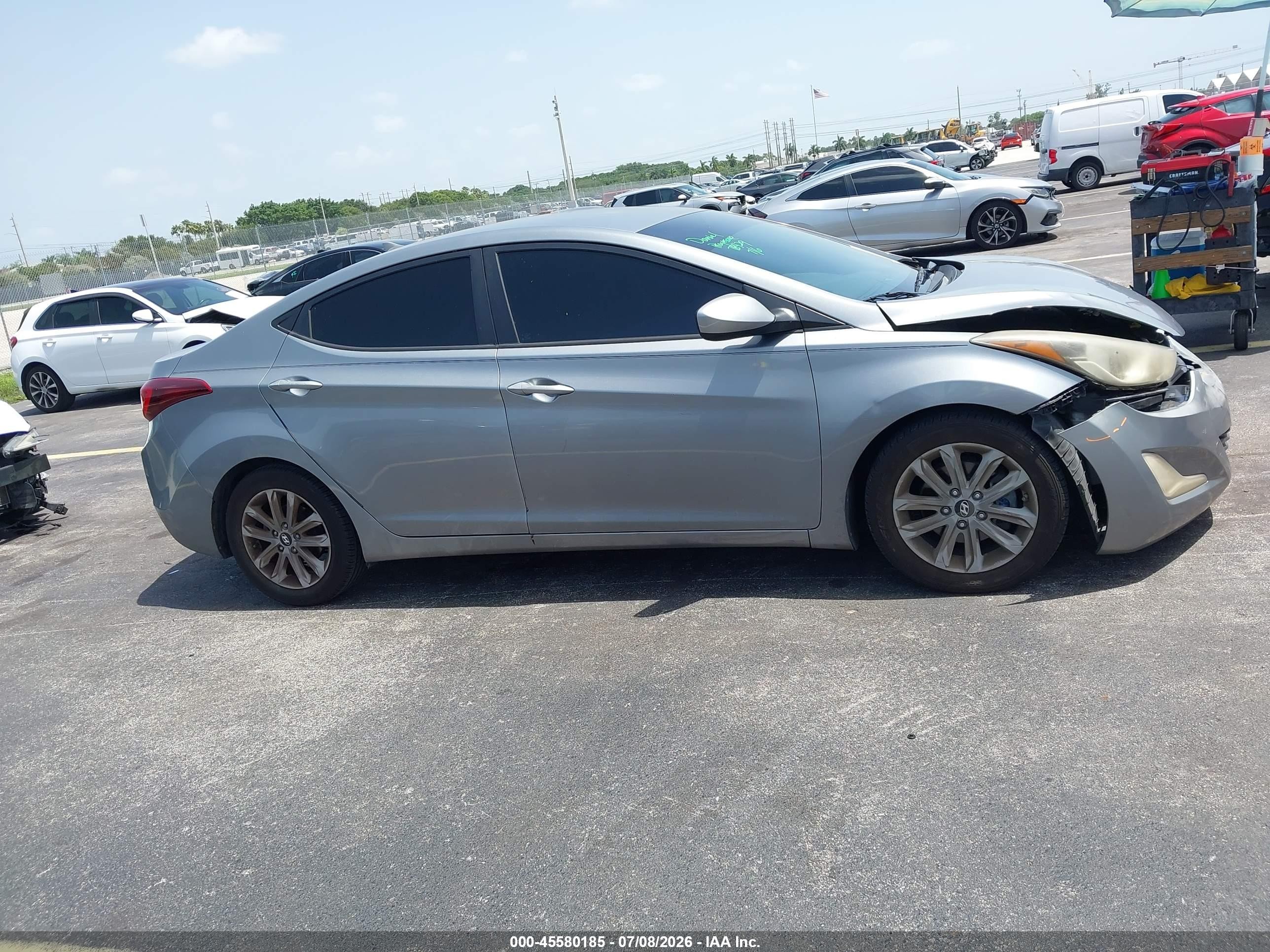 2015 Hyundai Elantra Se Silver vin: KMHDH4AE7FU419570