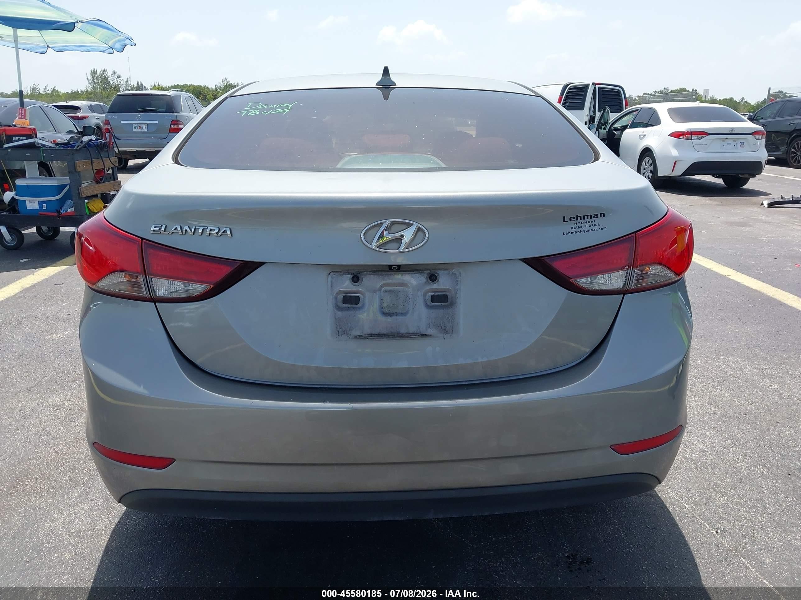 2015 Hyundai Elantra Se Silver vin: KMHDH4AE7FU419570