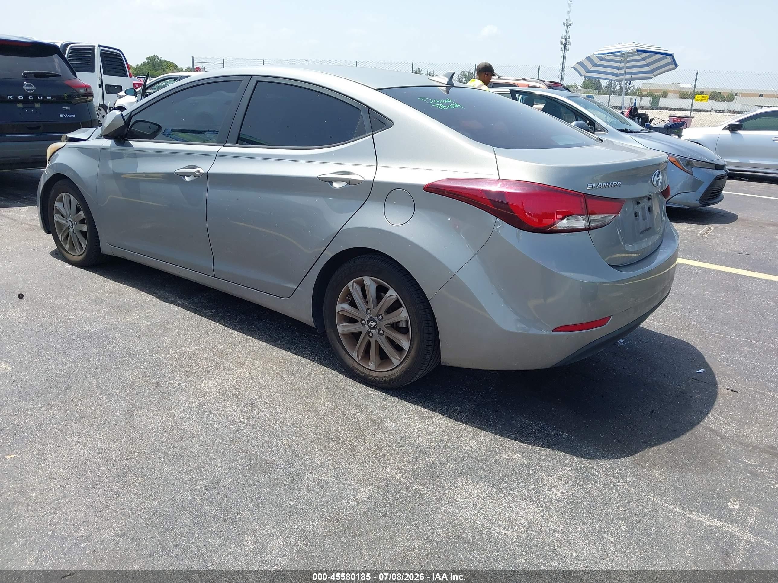 2015 Hyundai Elantra Se Silver vin: KMHDH4AE7FU419570