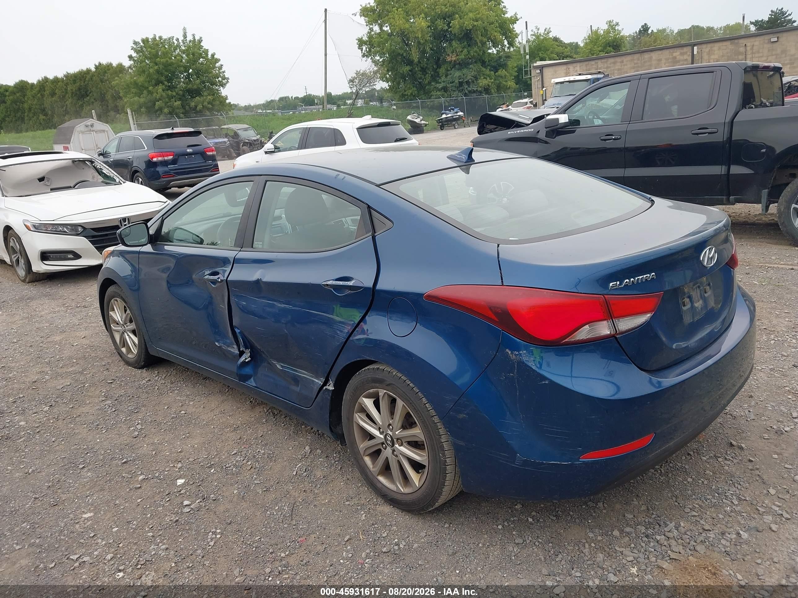 2015 Hyundai Elantra Se Blue vin: KMHDH4AE7FU445571