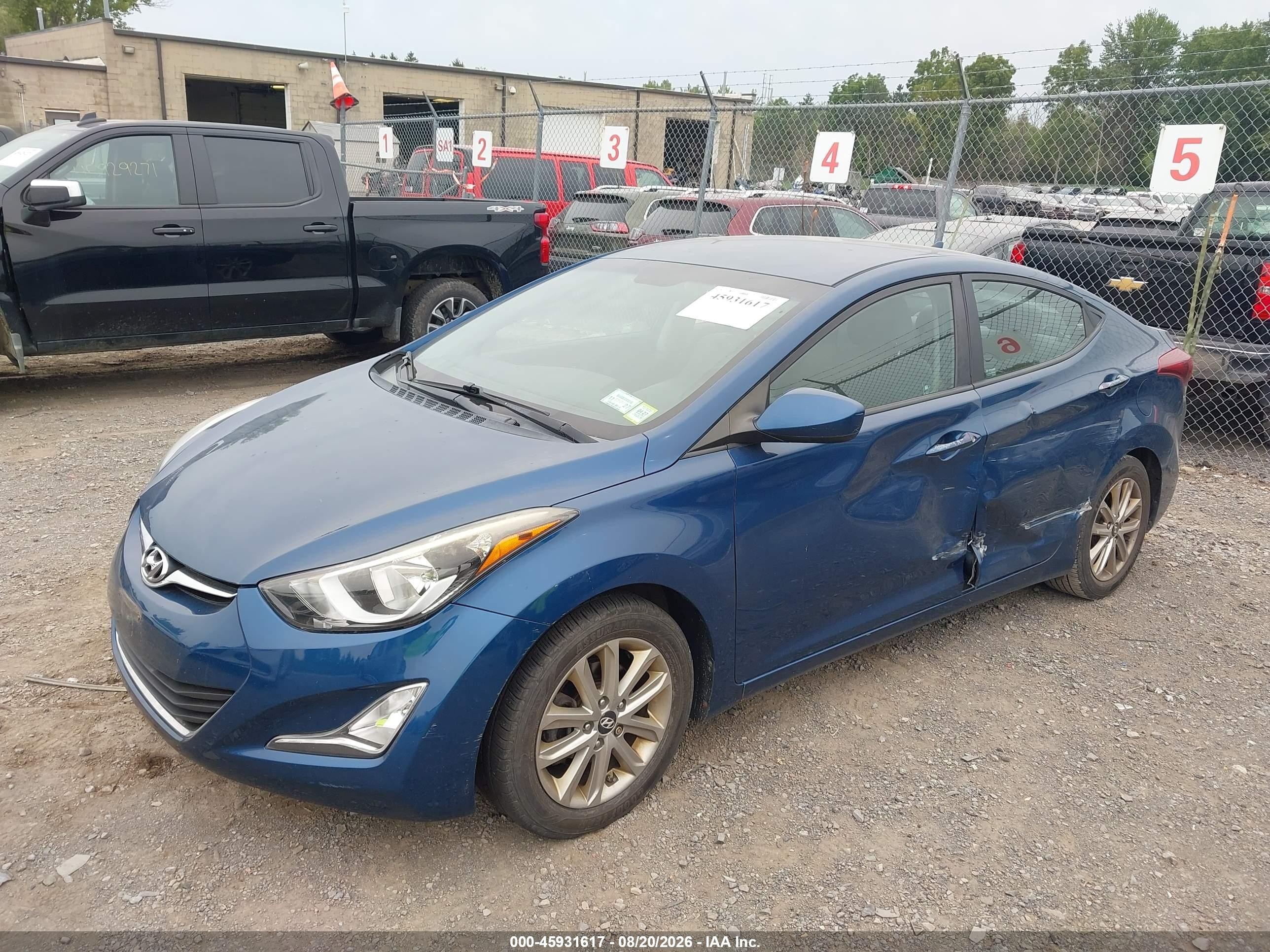 2015 Hyundai Elantra Se Blue vin: KMHDH4AE7FU445571