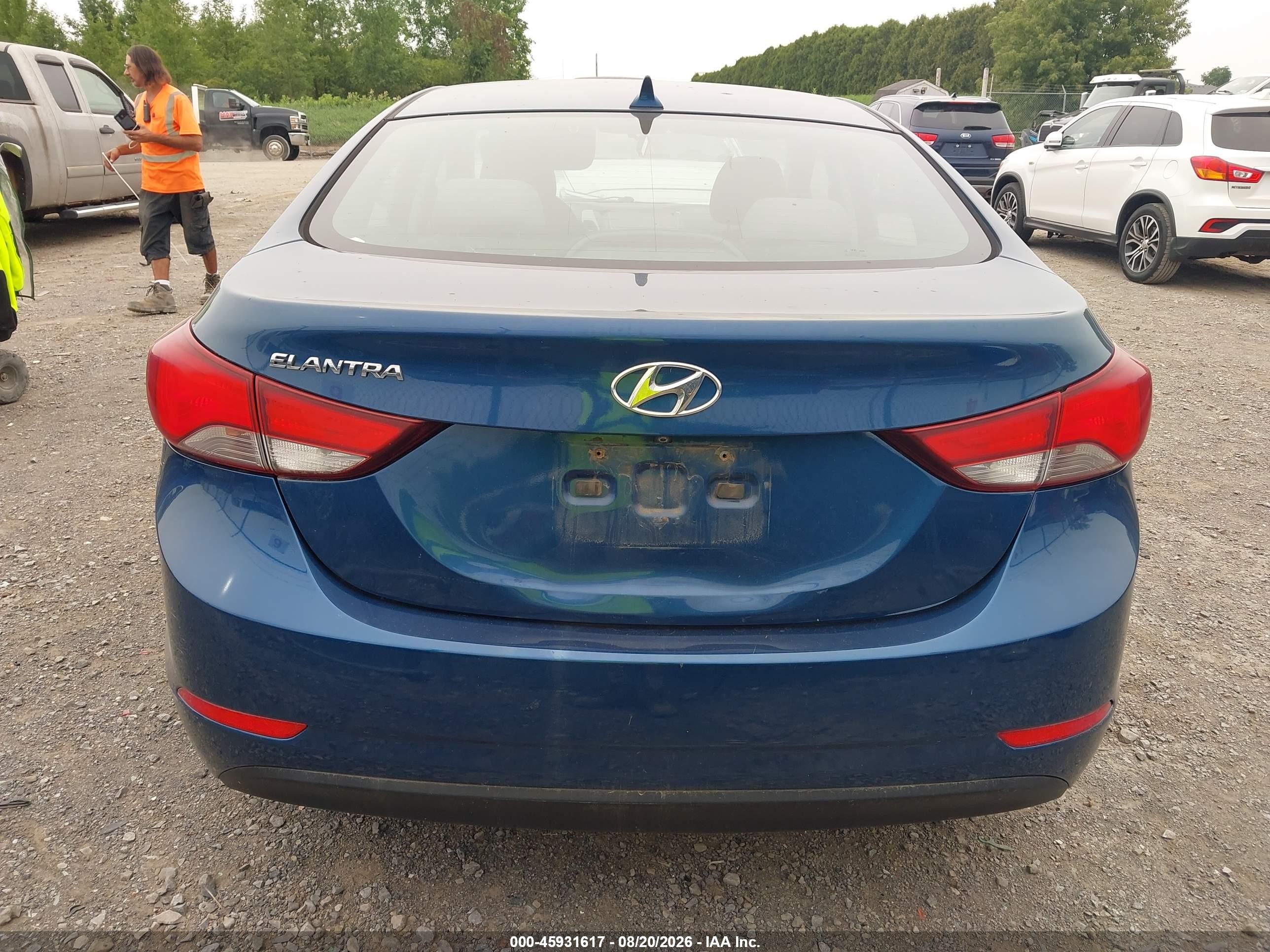 2015 Hyundai Elantra Se Blue vin: KMHDH4AE7FU445571