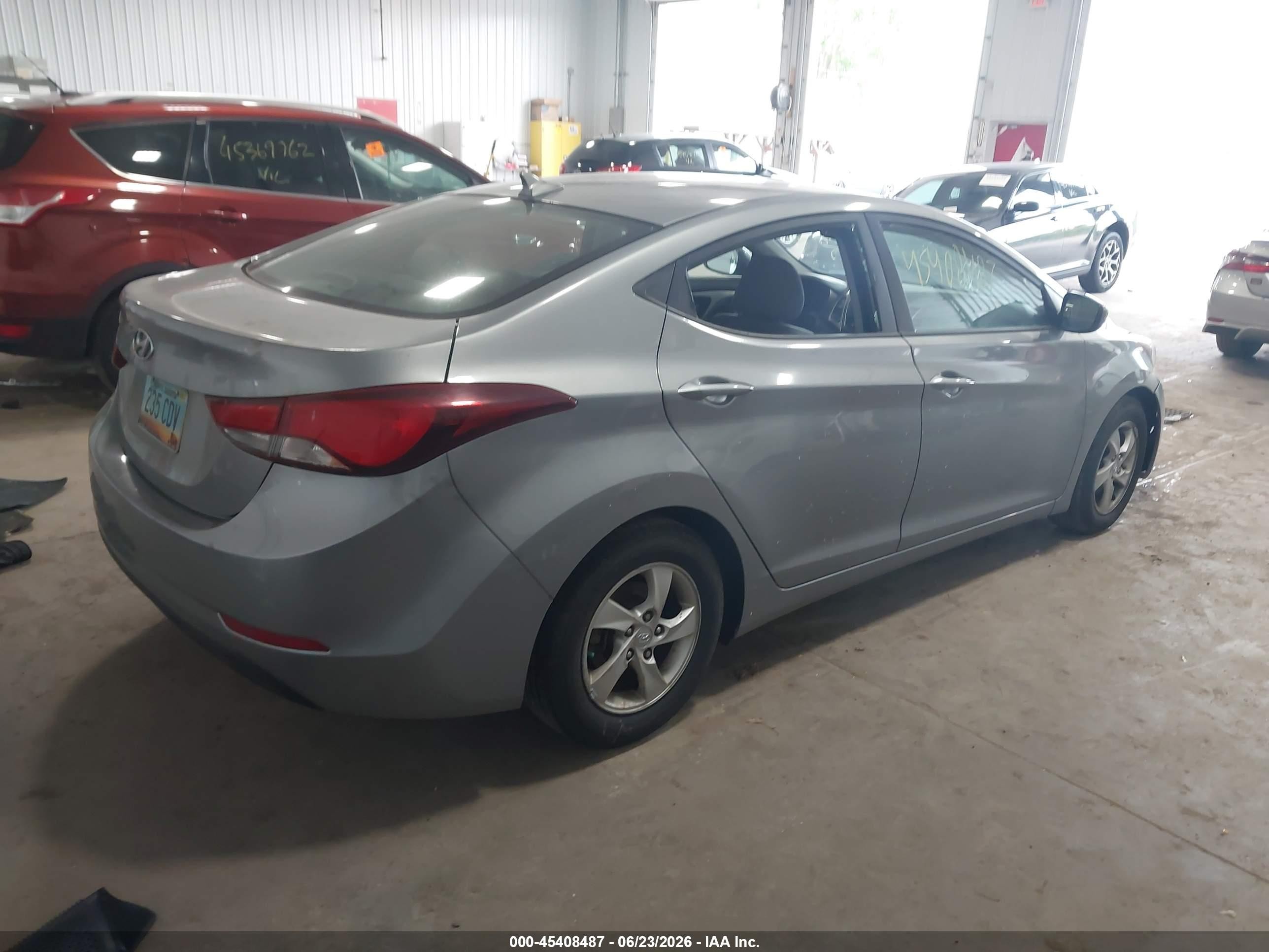 2015 Hyundai Elantra Se Silver vin: KMHDH4AE7FU458482