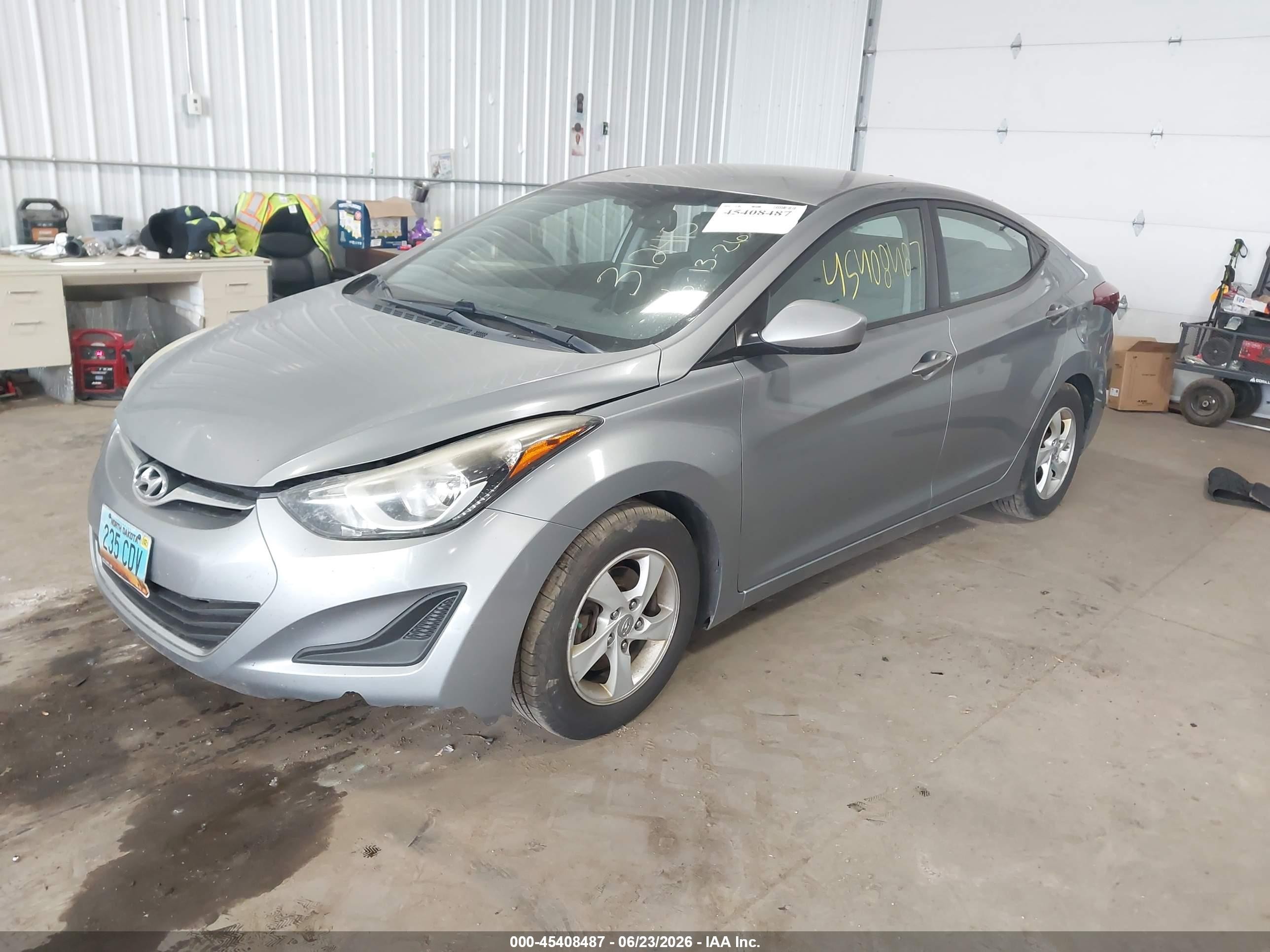 2015 Hyundai Elantra Se Silver vin: KMHDH4AE7FU458482