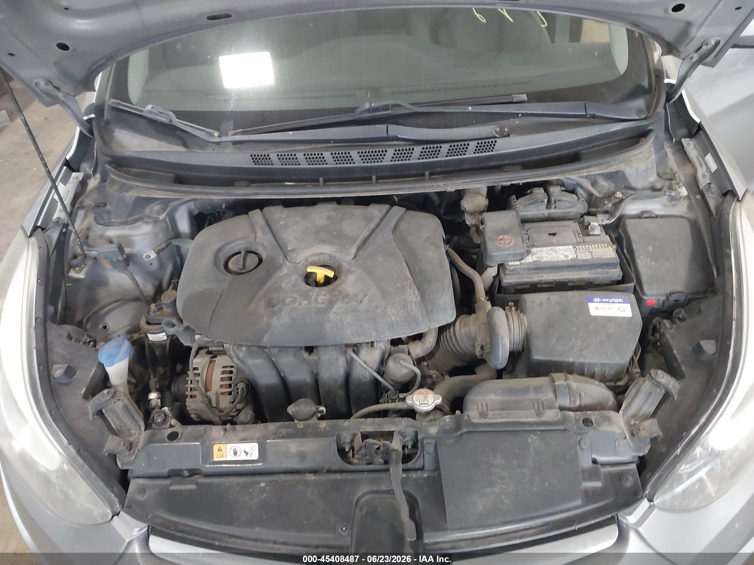 2015 Hyundai Elantra Se Silver vin: KMHDH4AE7FU458482