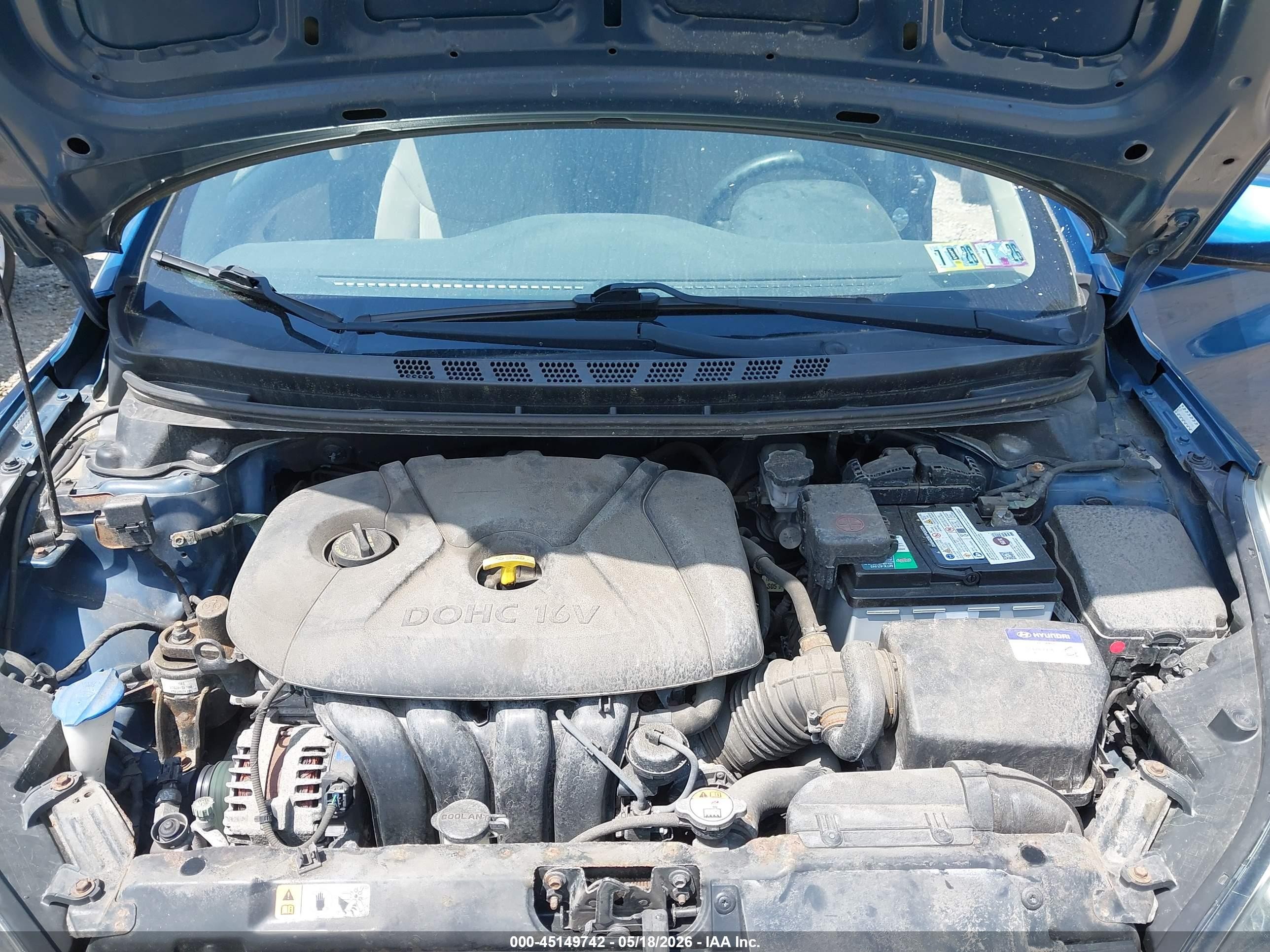 2016 Hyundai Elantra Se Blue vin: KMHDH4AE7GU570460