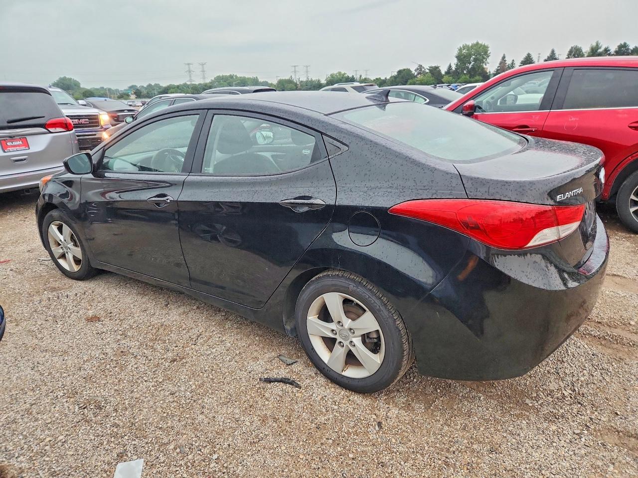 2011 Hyundai Elantra Gls Black vin: KMHDH4AE8BU080814